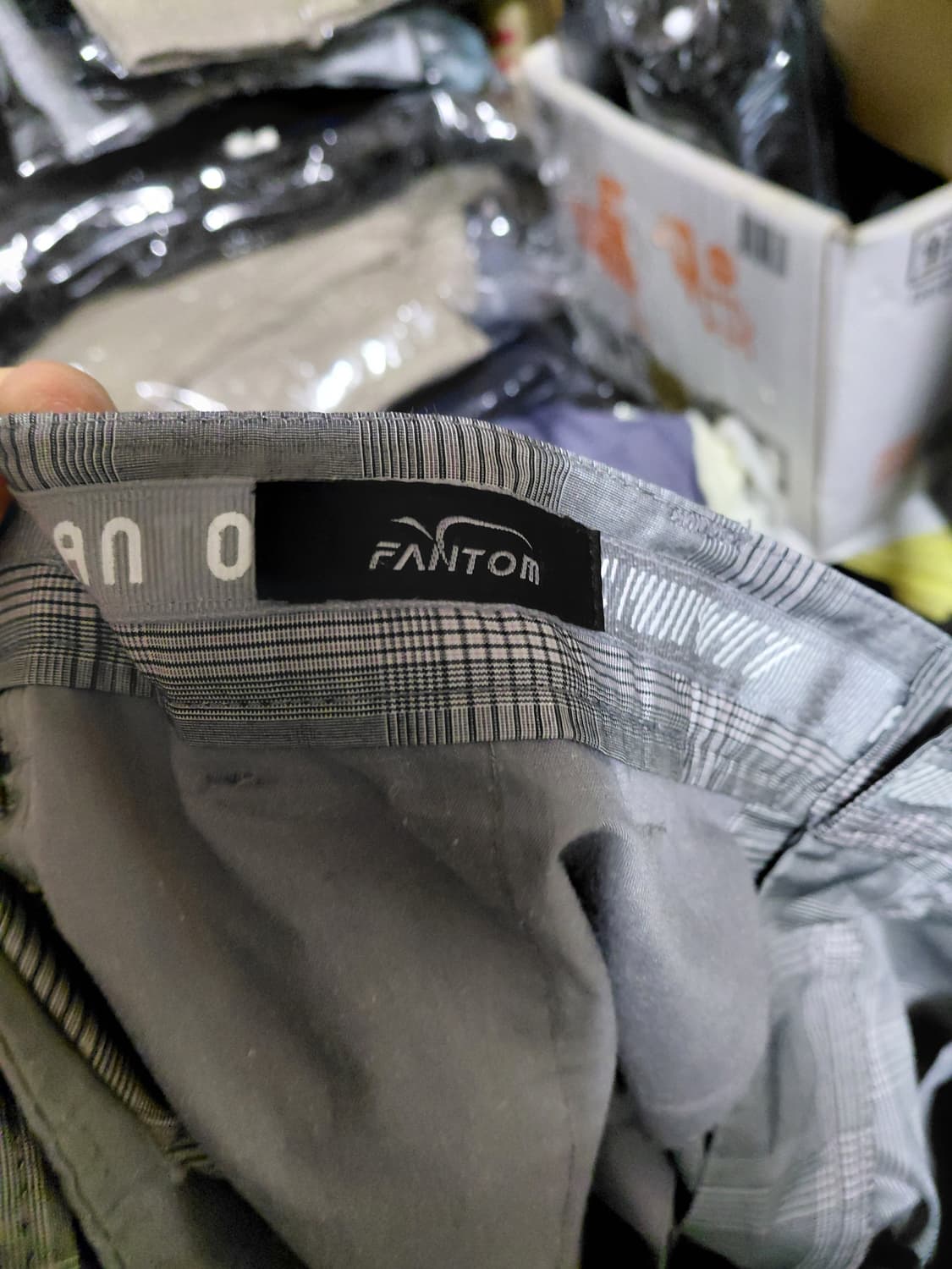 [팬텀]여름용 체크바지 35(허리둘레88센티)사이즈 상품이미지5