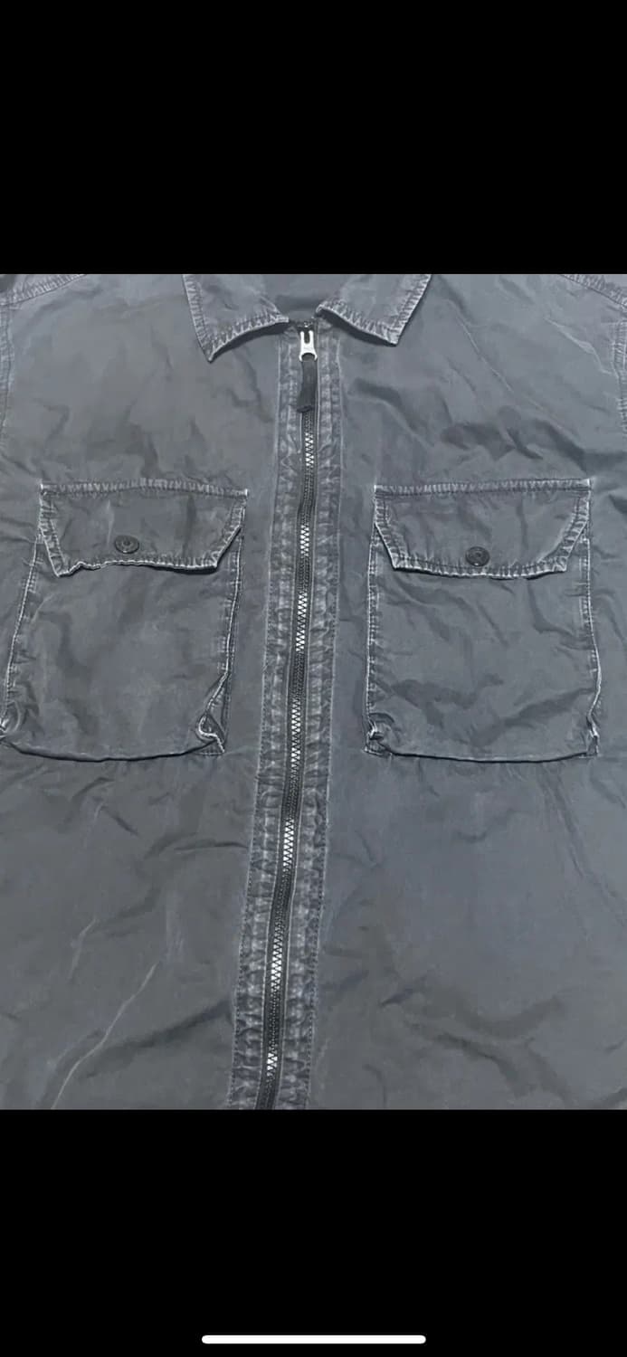 스톤아일랜드 올드이펙트 오버셔츠 21fw XXL 블랙 상품이미지3