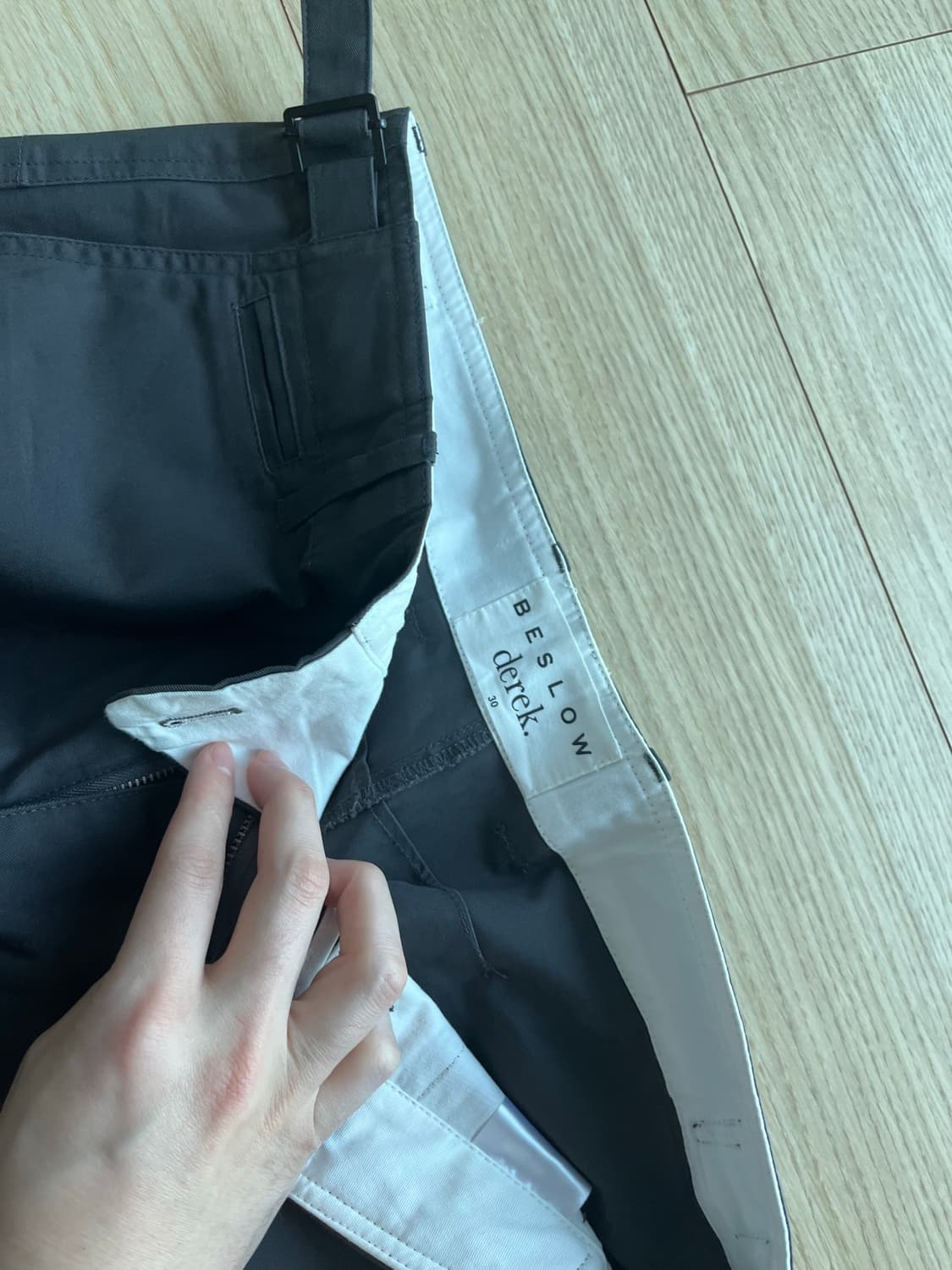 비슬로우X데릭 치노팬츠 차콜 30사이즈 상품이미지2