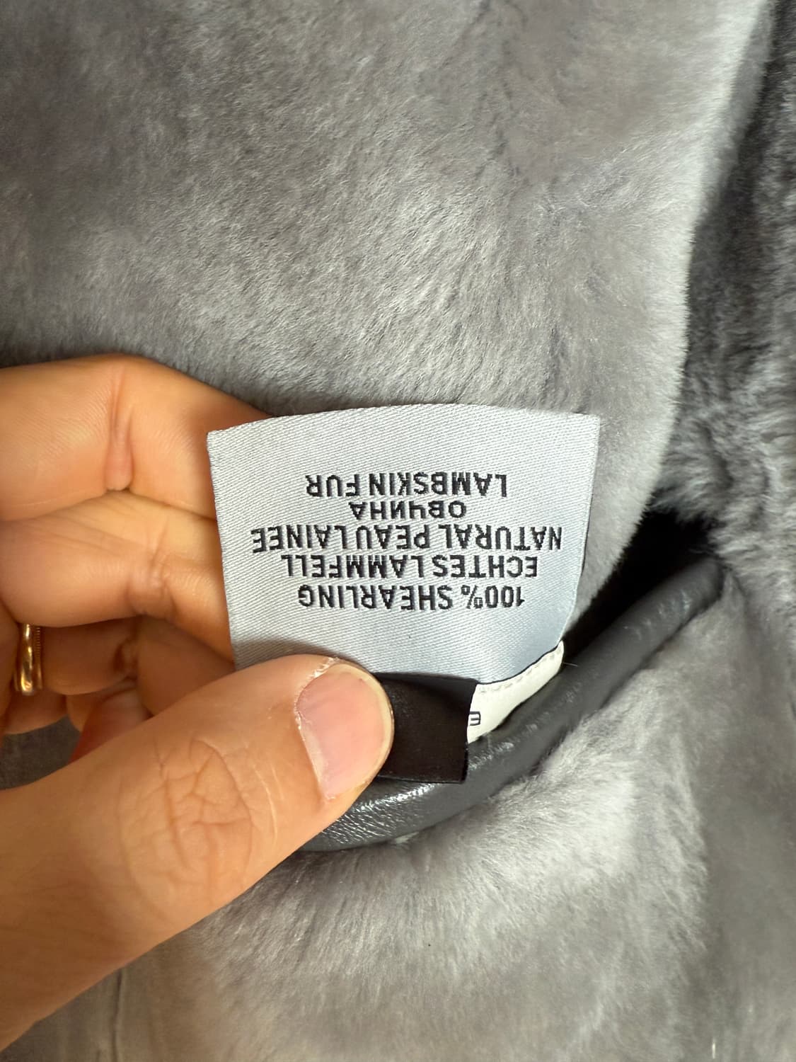 SIHWA 리얼 램스킨&퍼 무스탕 코트 상품이미지8