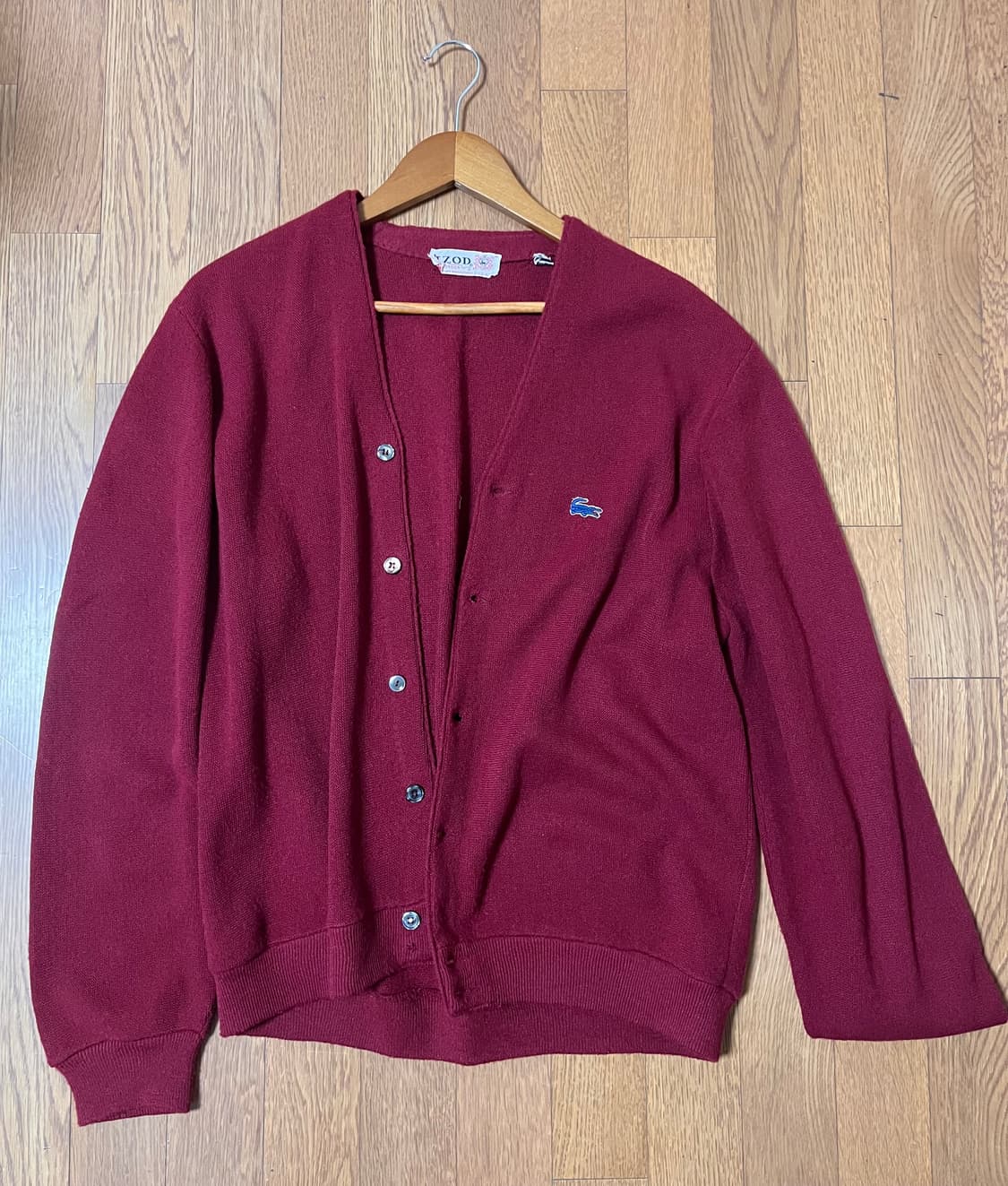 빈티지 라코스테 가디건 상품이미지1