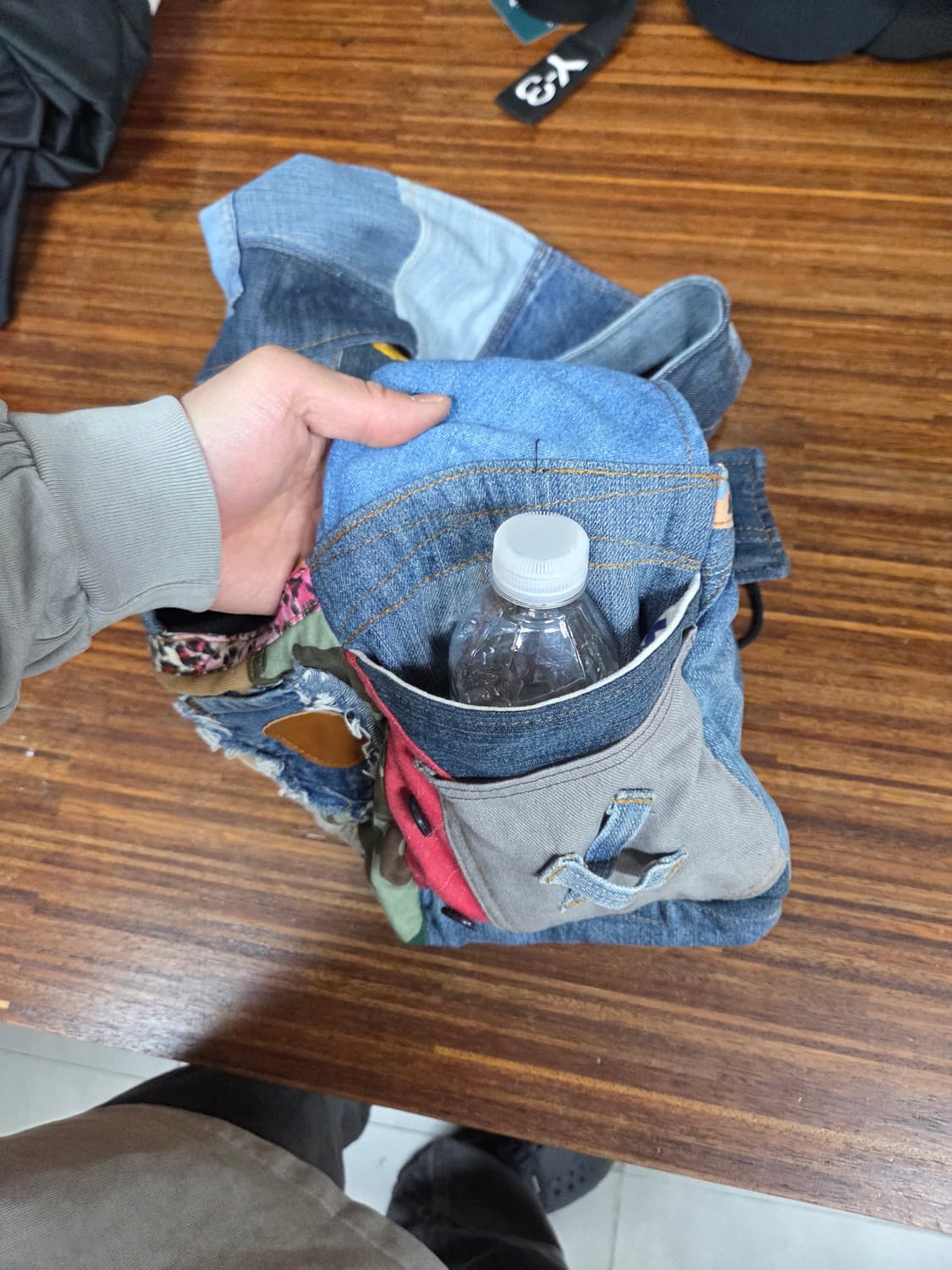 빈티지 ragstar 패치워크 데님 리폼 크로스백  상품이미지4