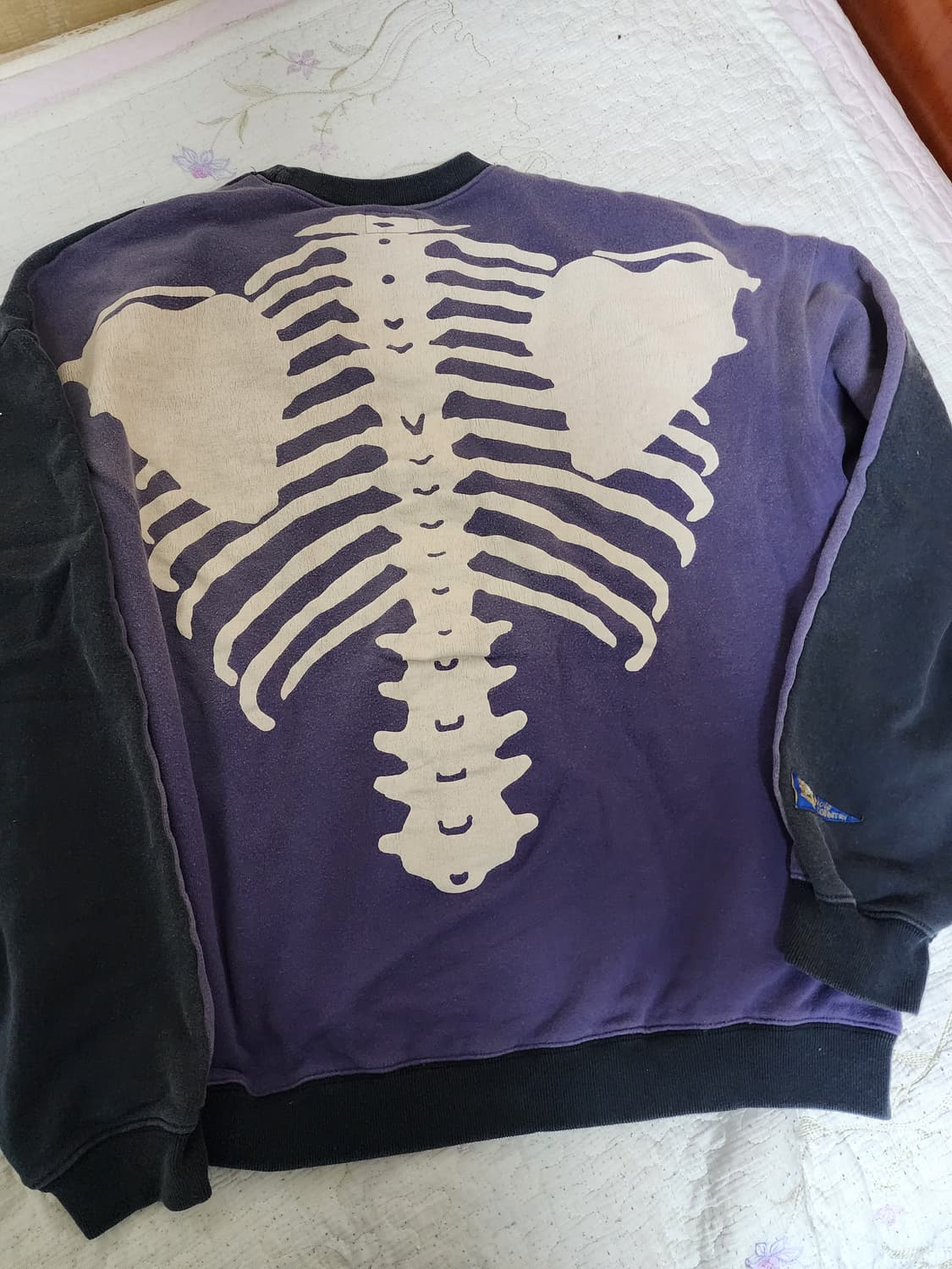 캐피탈(Kapital) 투톤 빅 플리스 스웻셔츠 블랙 퍼플 상품이미지5