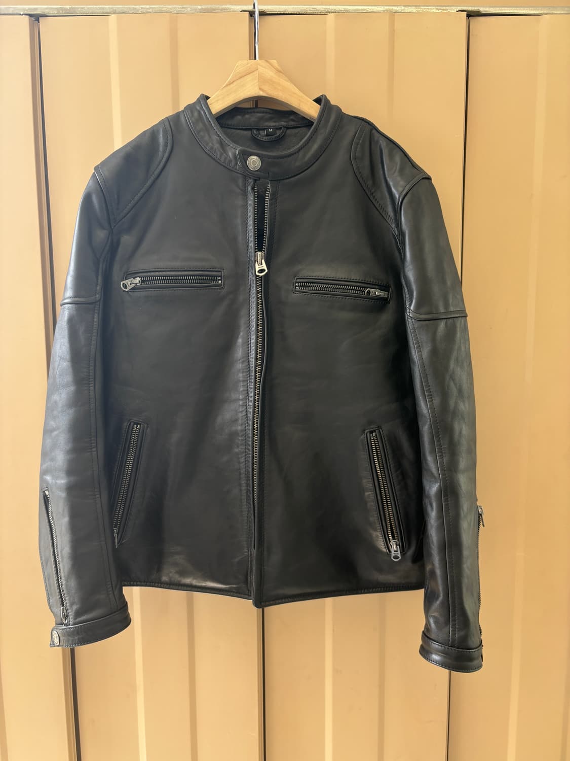 클래식 싱글 라이더 레더 자켓 상품이미지9