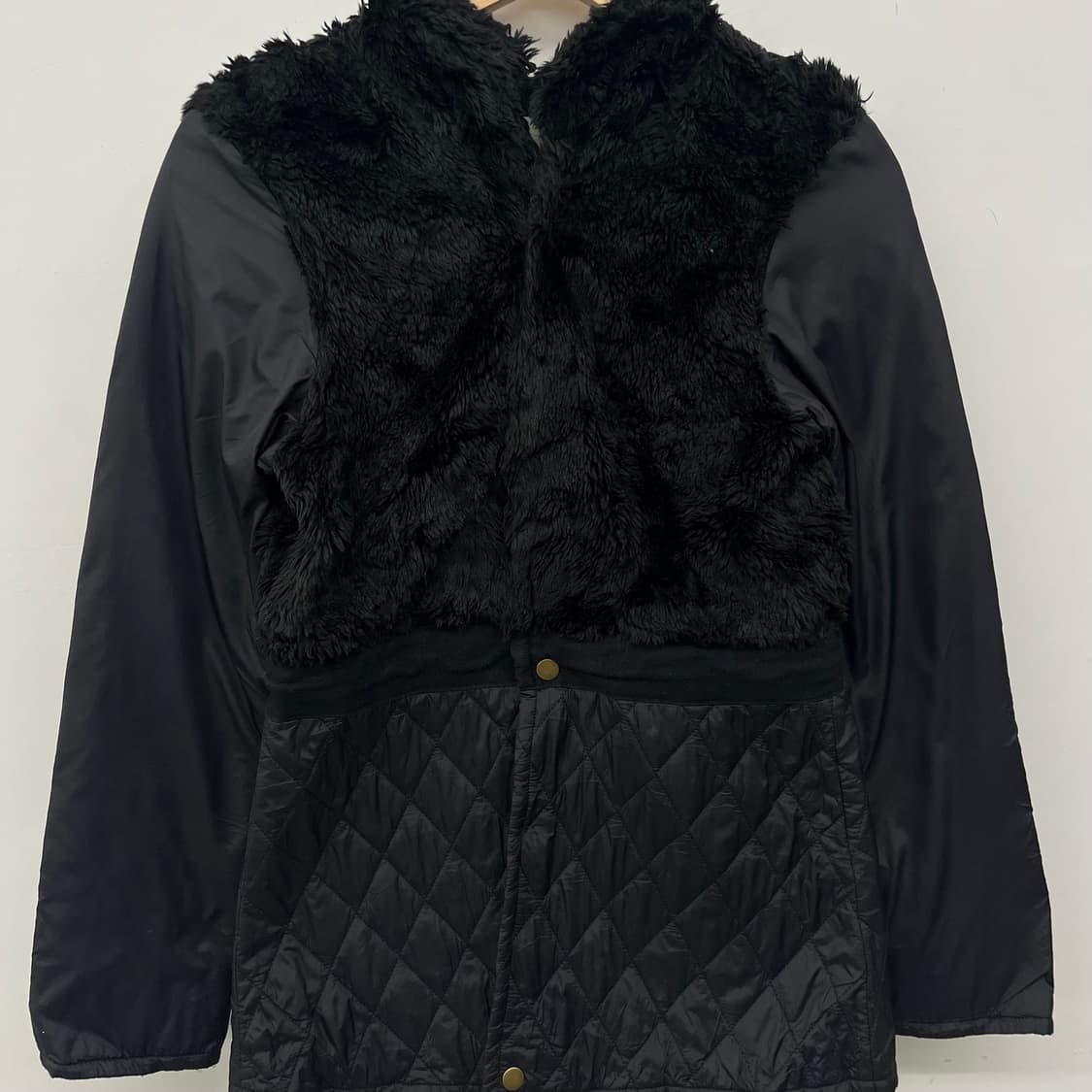 디젤 블랙 퍼 퀄팅 자켓 여/S 상품이미지2