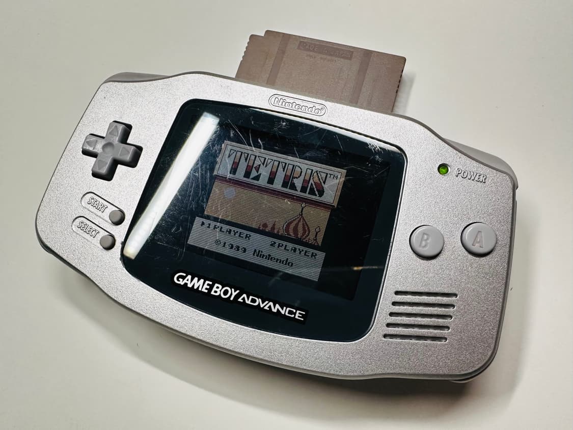 닌텐도 GBA 게임보이 어드밴스 메탈릭 실버 본체 + 서비스 알팩 판매 상품이미지9