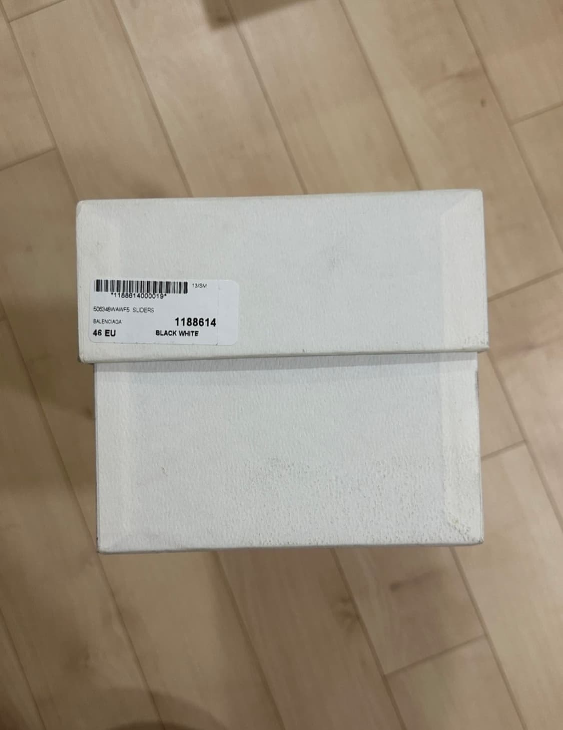 풀박스) 발렌시아가 가죽 샌들 화이트 290-300 (EU 46) 사이즈 상품이미지4
