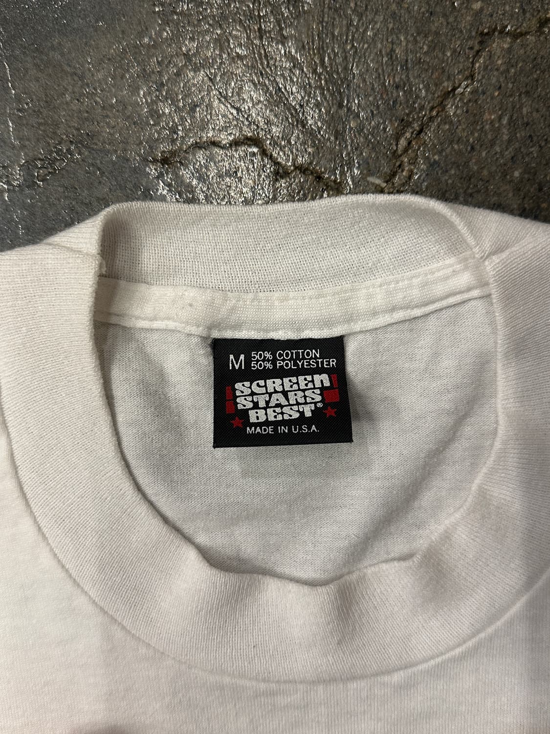 90s 50/50 USA프룻오브더룸 Etowah 이글 밴드 반팔 티셔츠M 상품이미지3