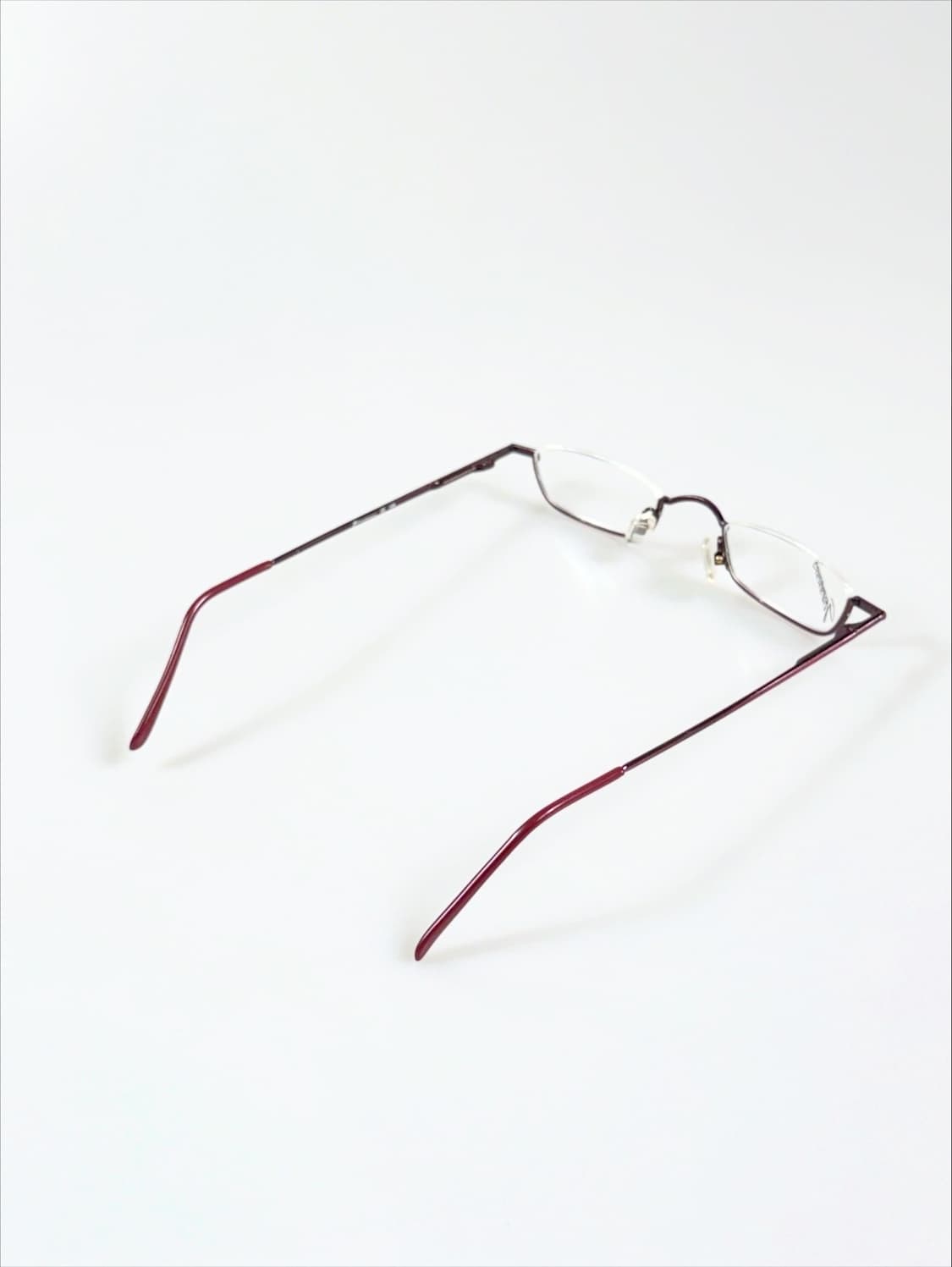 90s Gormanns Design 스퀘어 언더림 빈티지 안경 상품이미지4
