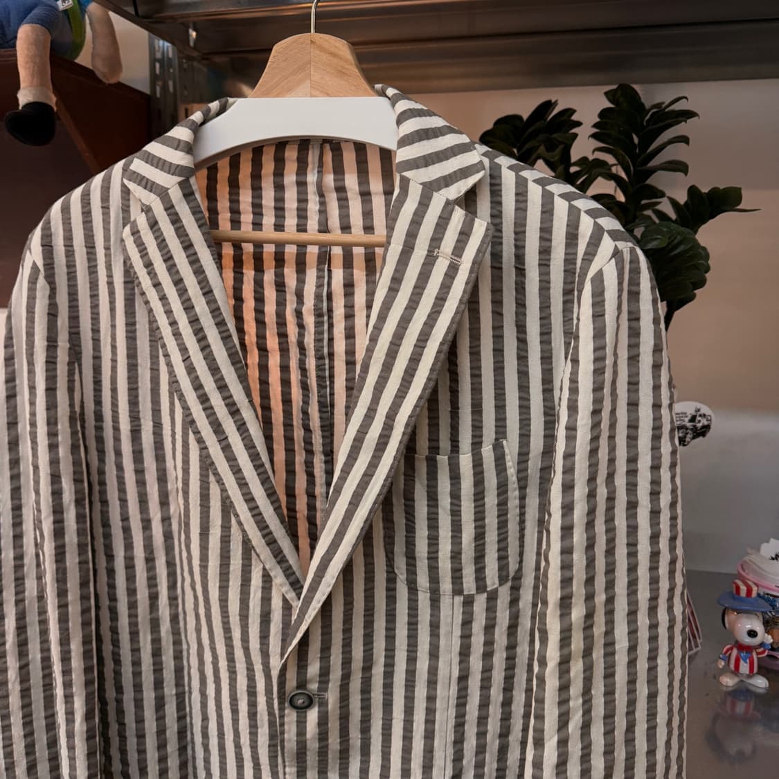 파올리니 컨템포러리 이탈리아 브랜드 시어서커 실크혼방 자켓 블레이저  2 상품이미지2