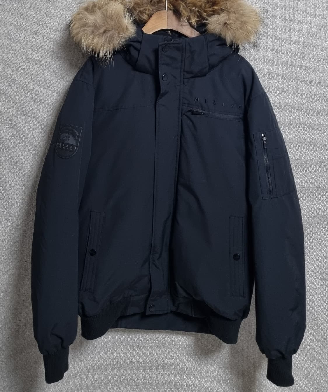 M (66) 밀레 블랙 덕다운 오리털 패딩  상품이미지1