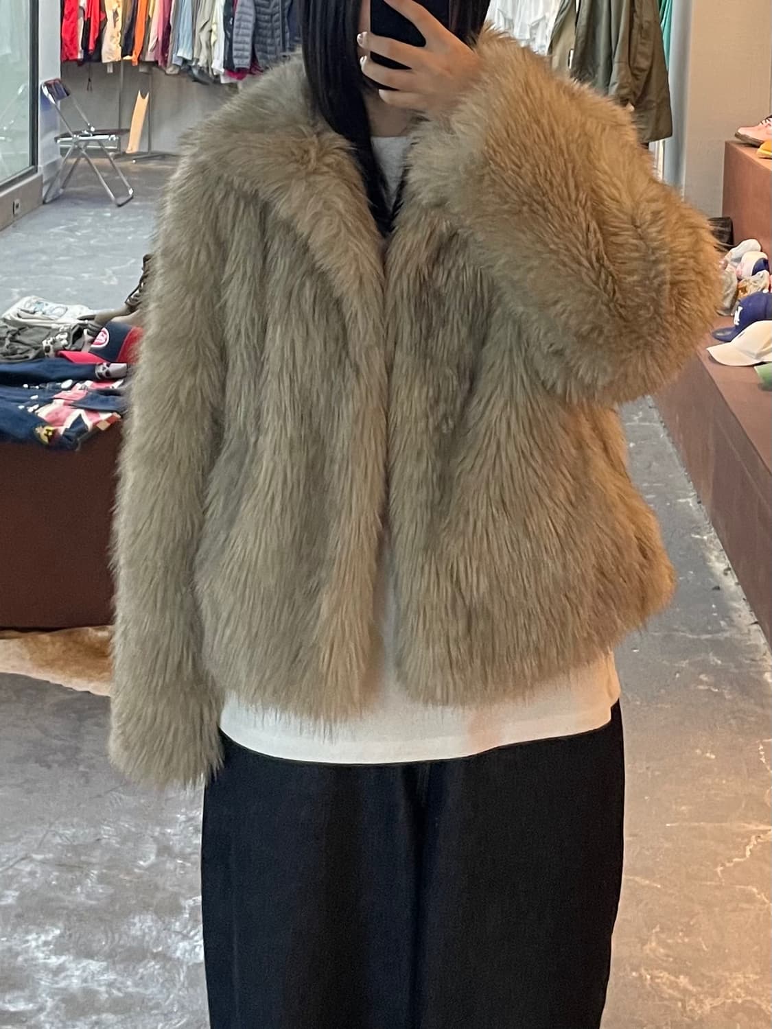 빈티지 nuese 퍼 자켓 H2009 상품이미지1