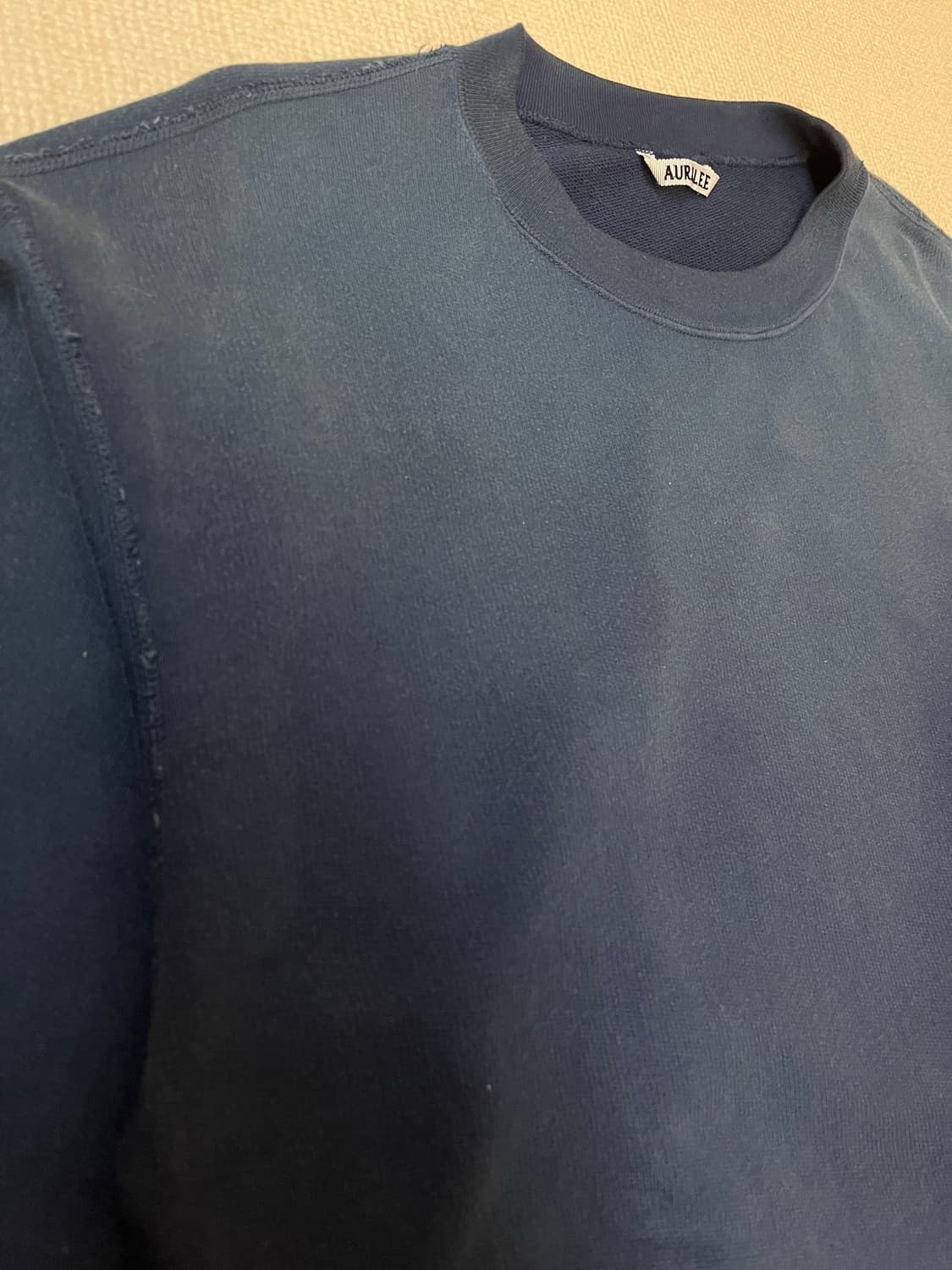 AURALEE FADED COTTON SWEAT SHIRTS 상품이미지4