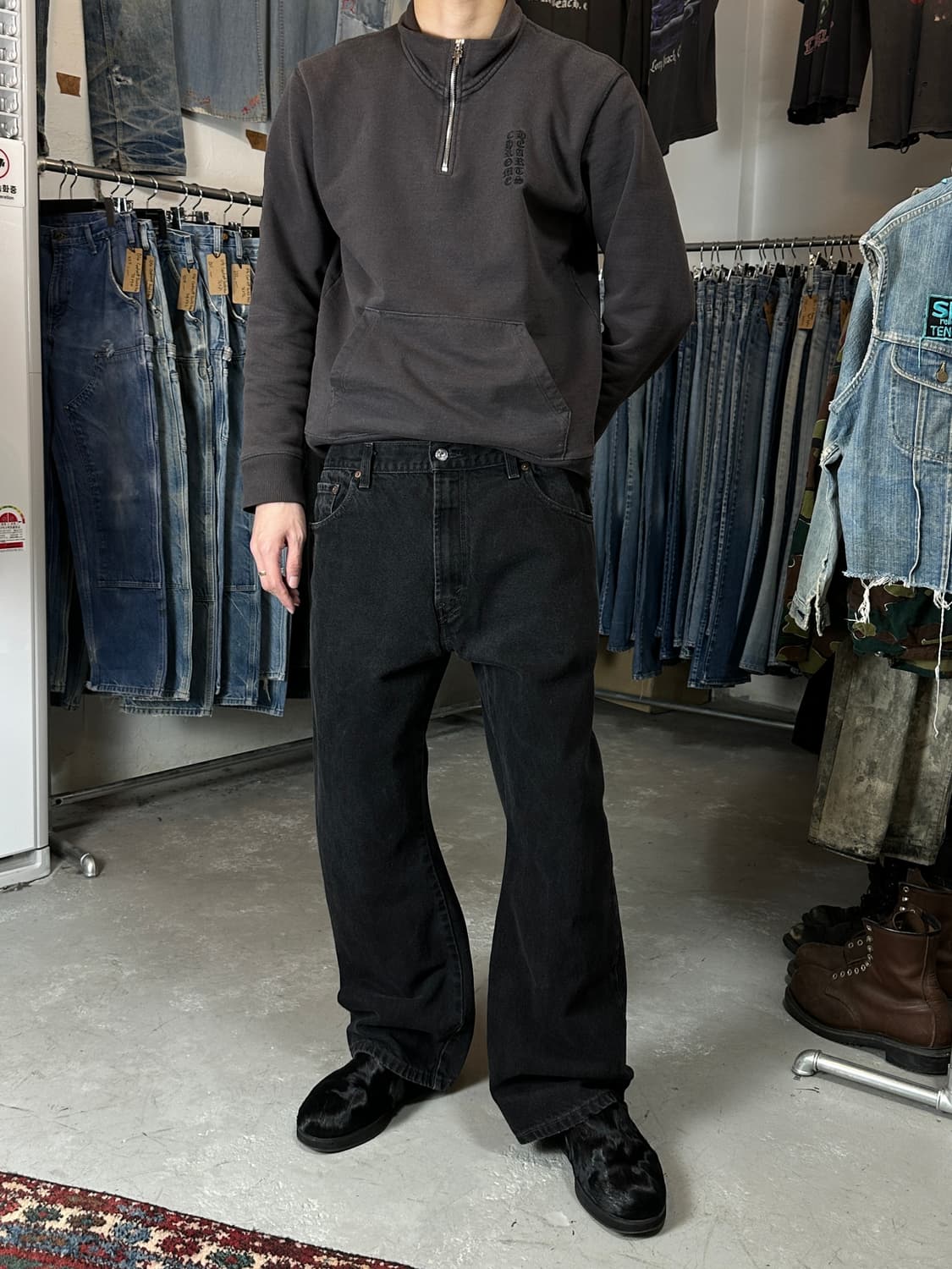 00's 빈티지 리바이스 517 블랙 플레어진 상품이미지2