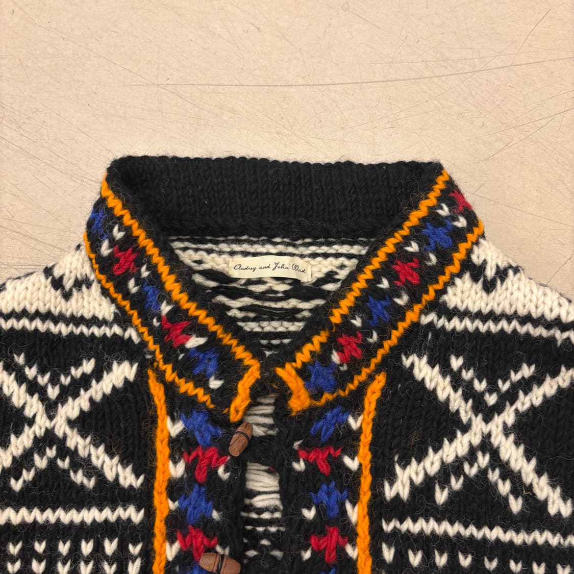 일본빈티지 패턴 니트 원피스 상품이미지3