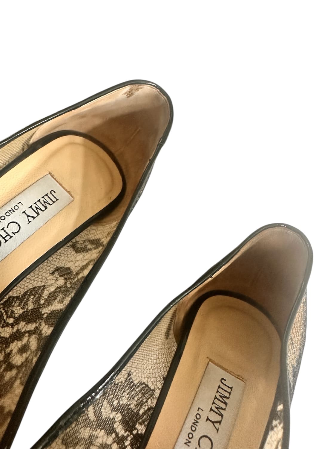 지미추 네이비 레이스 10cm 하이힐 상품이미지4