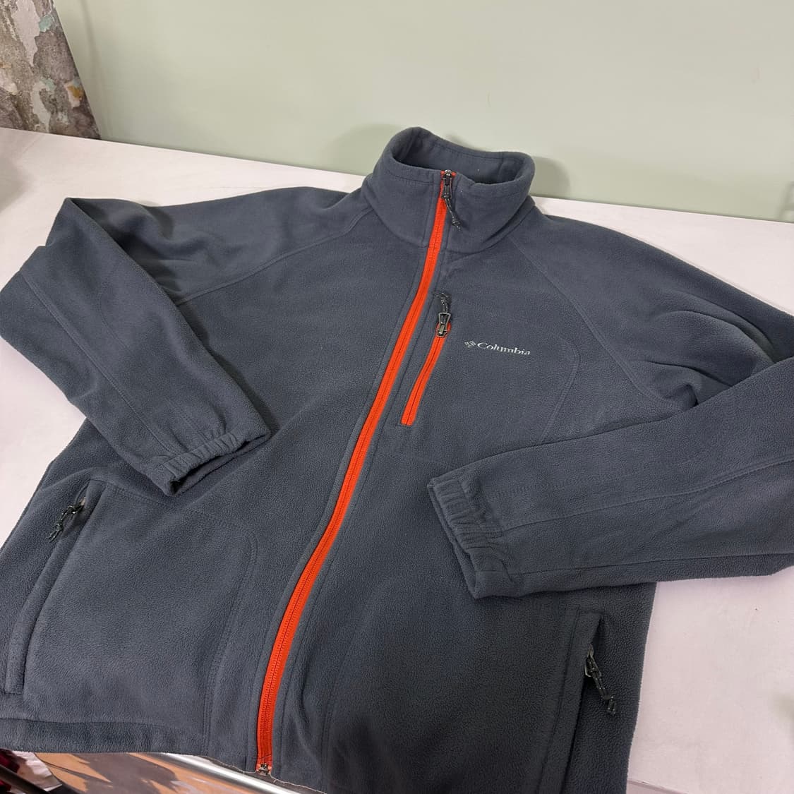 M 컬럼비아 진그레이 기본로고 폴리 플리스자켓 상품이미지3