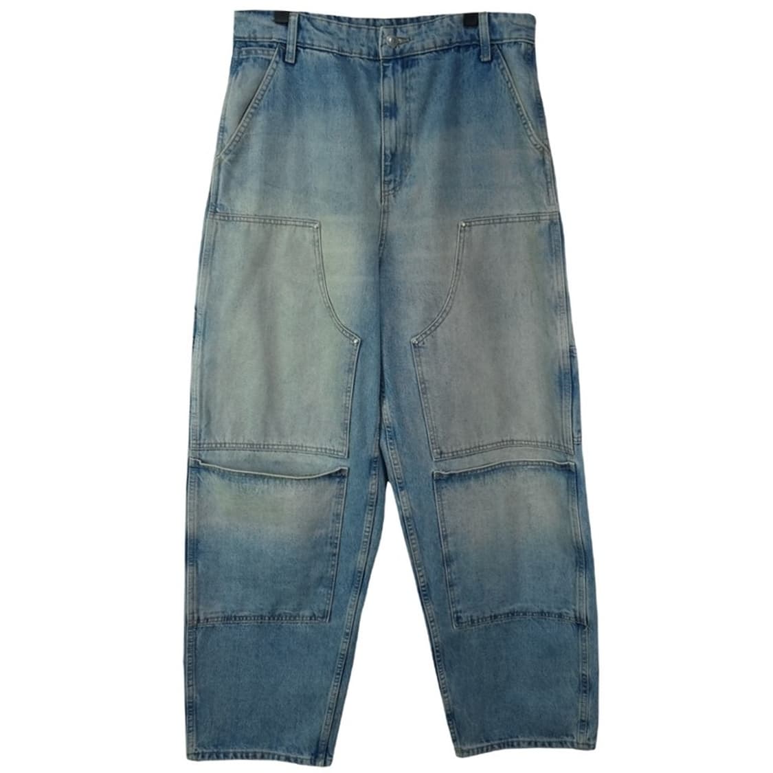 [자라] 벌룬핏 더블니 와이드 카펜터 데님 팬츠 M19546 상품이미지2