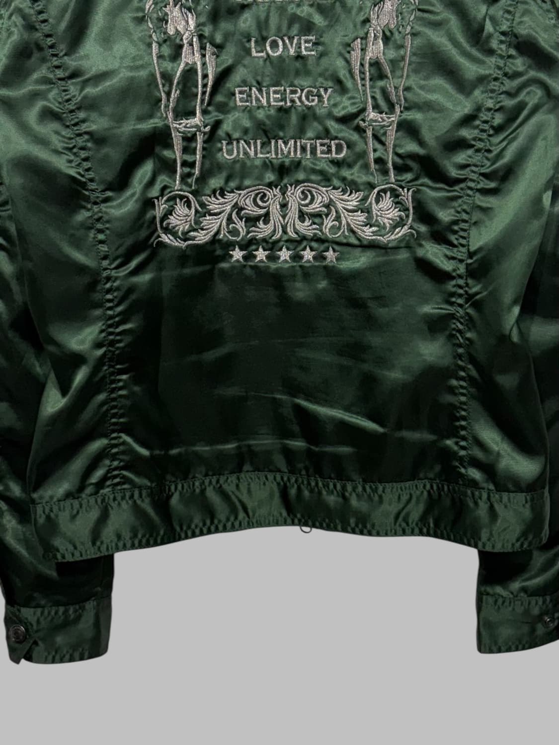 HYSTERIC GLAMOUR satin jacket green  상품이미지3