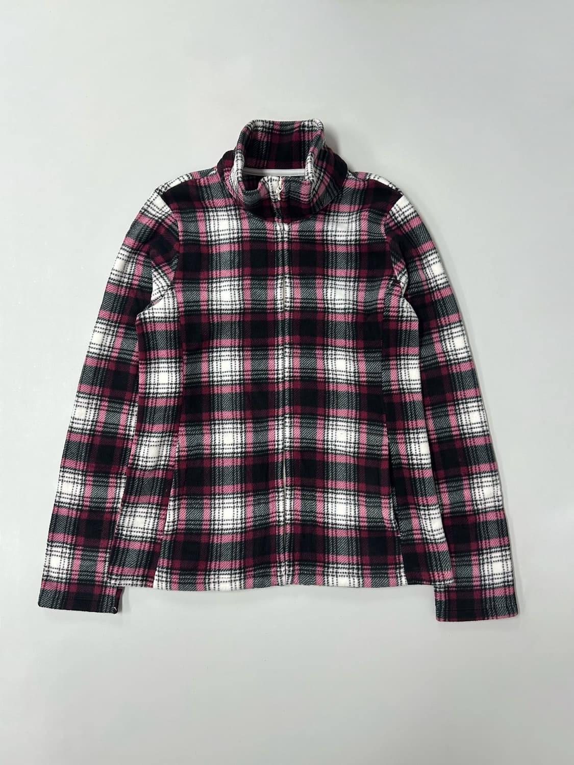 유니클로 체크 후리스 집업 상품이미지1