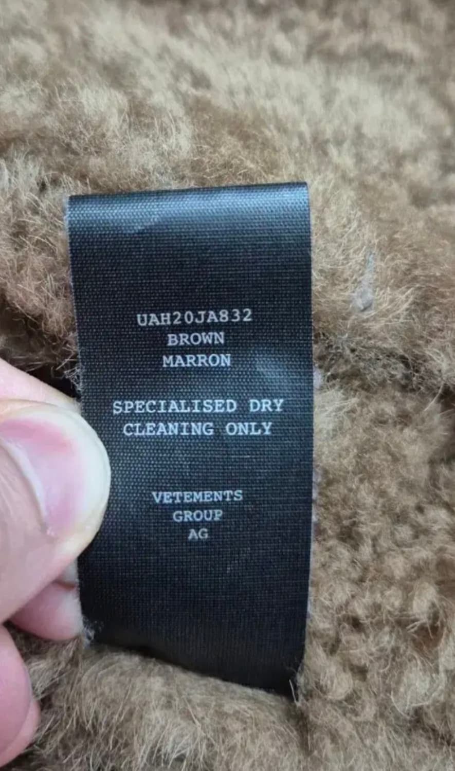 베트멍 anarchy 프린팅 Shearling 자켓 브라운 뎀나 20ss 상품이미지8