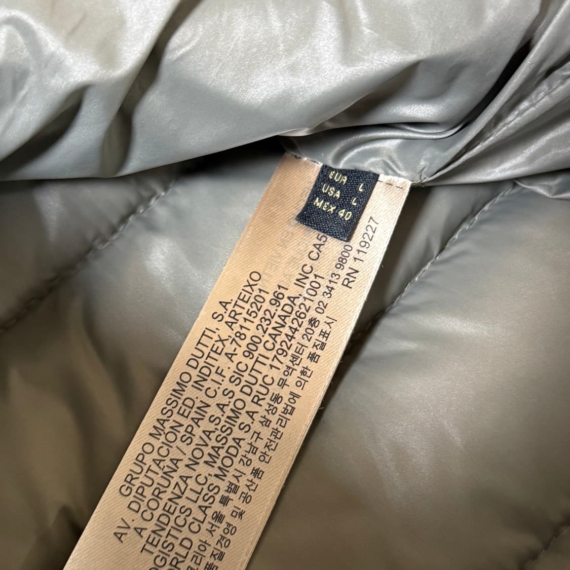 마시모두띠 패딩 자켓 남성용 L 상품이미지7