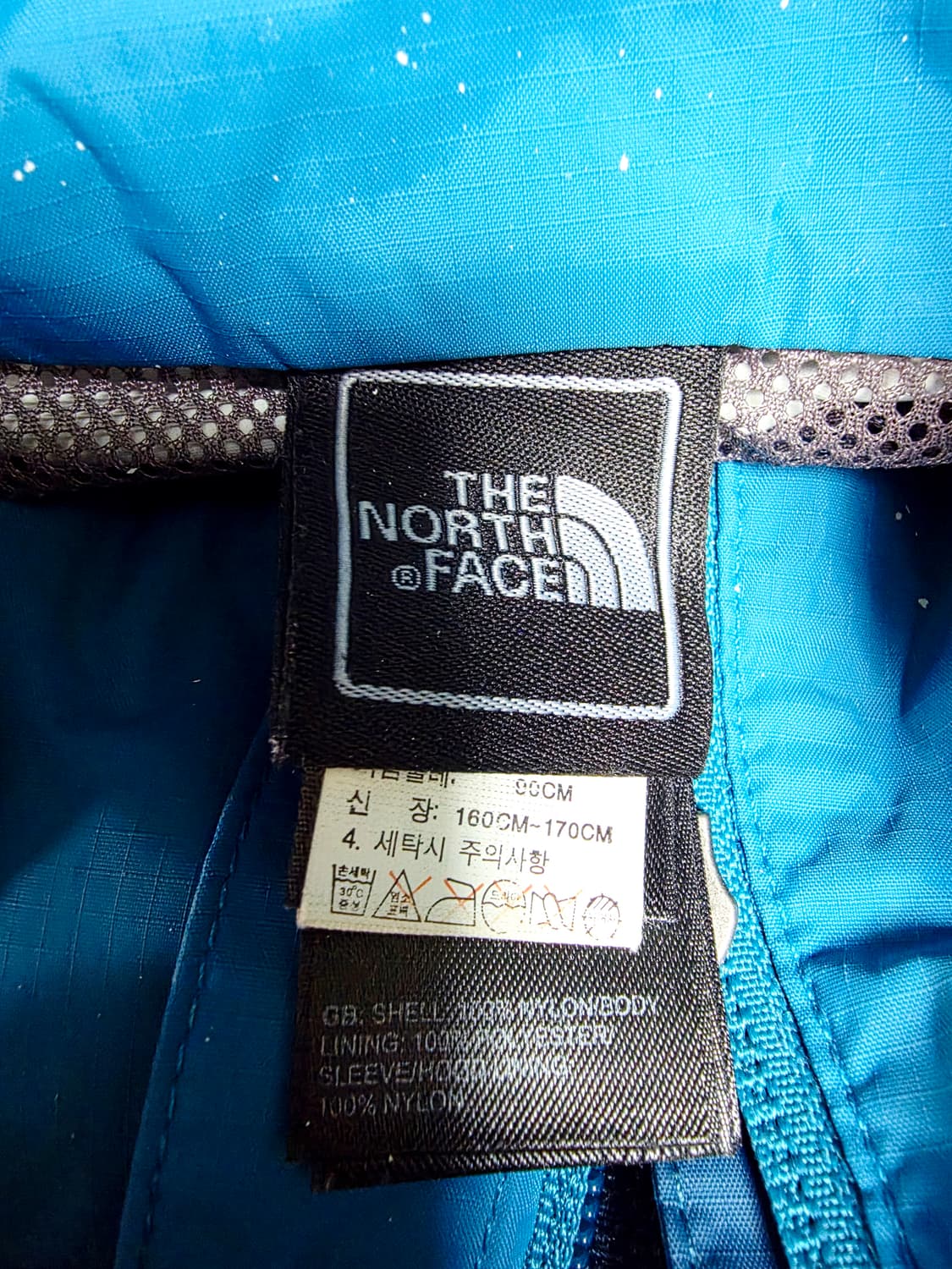 [노스페이스] 색감 쨍한 블루 하이벤트 방수 후드 바람막이 여성 L 상품이미지4