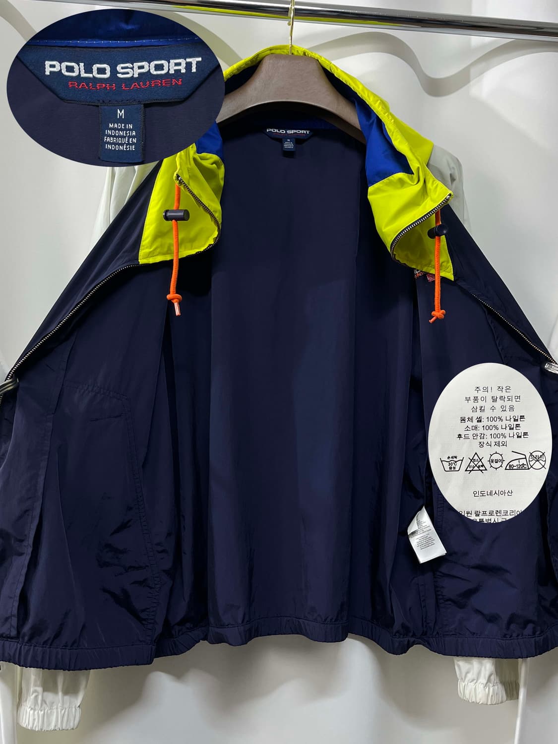 폴로 스포츠 lo-life 스펠아웃 블럭 윈드브레이커 자켓 상품이미지3