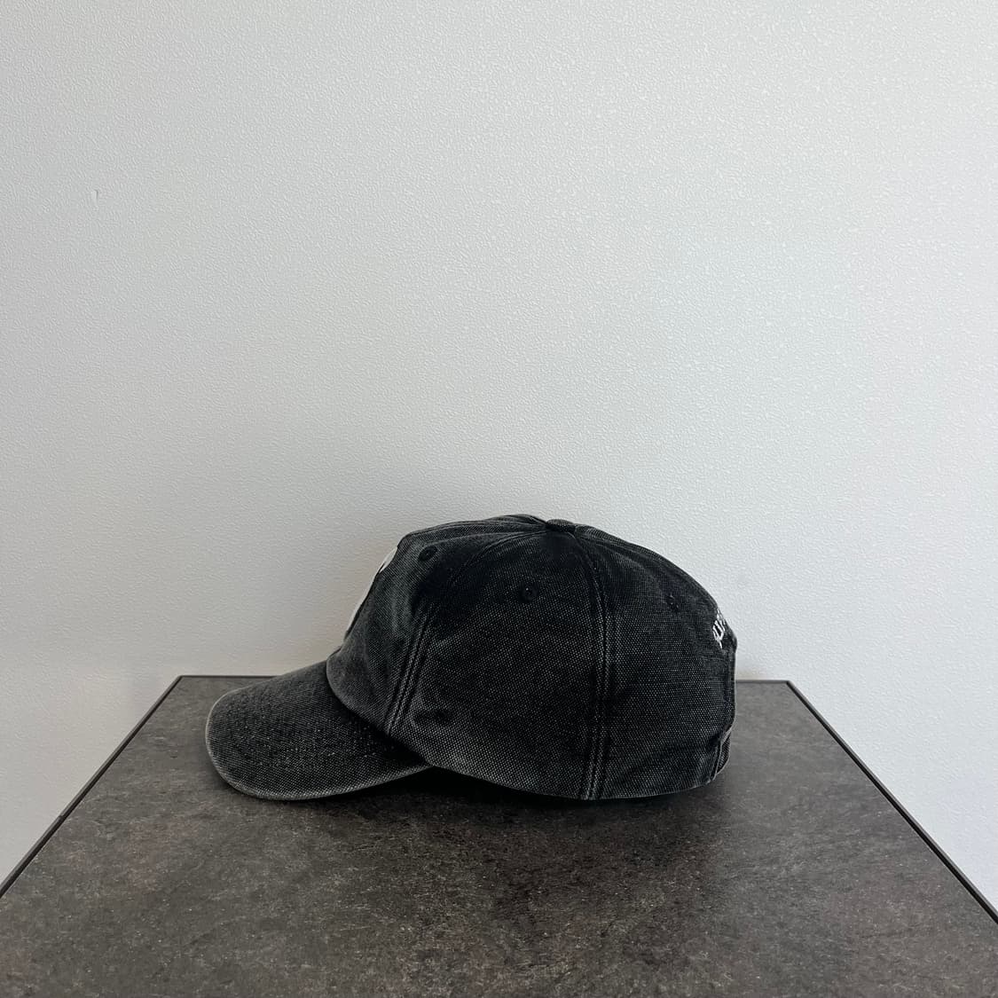 (OS) 슈프림 S로고 볼캡 모자 피그먼트 블랙 상품이미지2