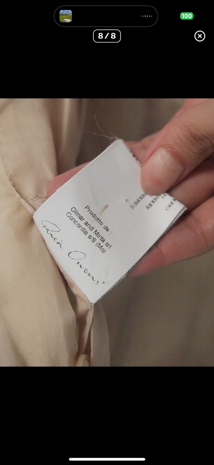 릭오웬스 olmar&mirta asymmetric 레더 블레이저 상품이미지8