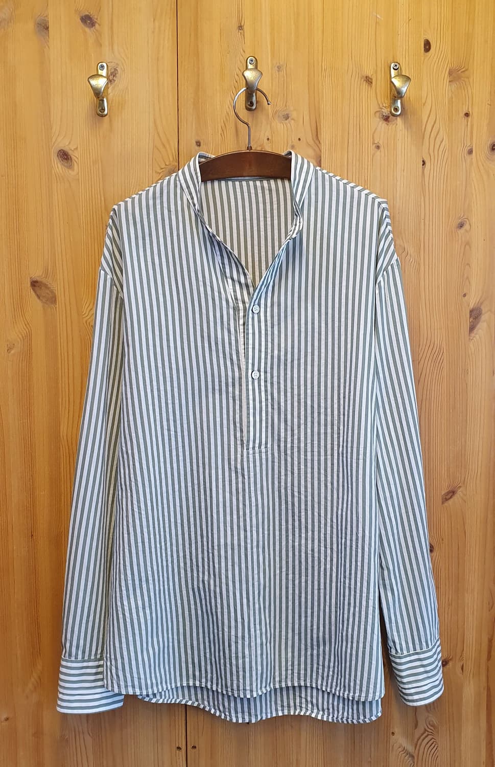 105.타임옴므 헨리넥 스트라이프셔츠 상품이미지1