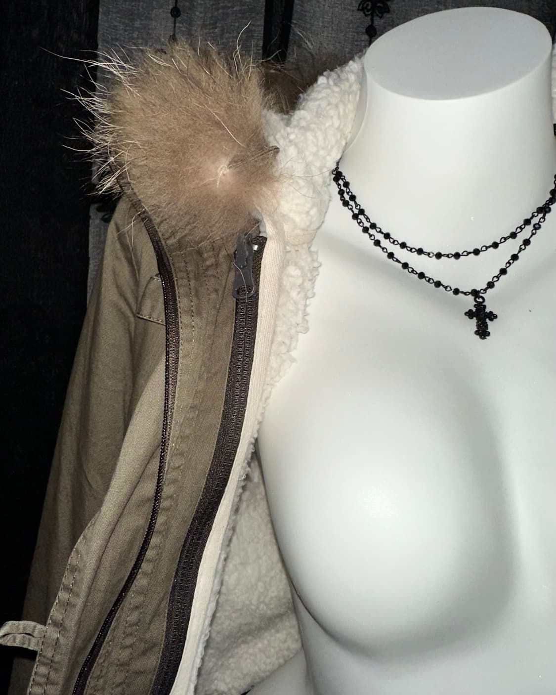 Khaki y2k jumper 상품이미지6