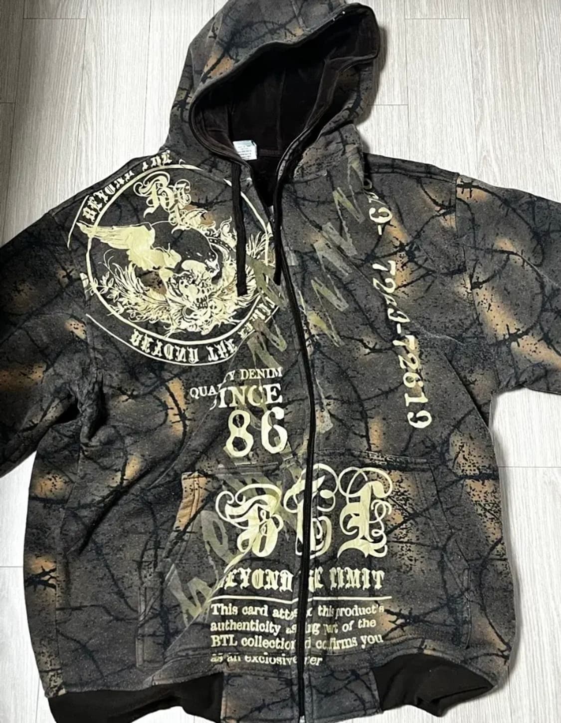 오네갸루 고스펑크 후드집업 빈티지 후집 베이프 상품이미지1