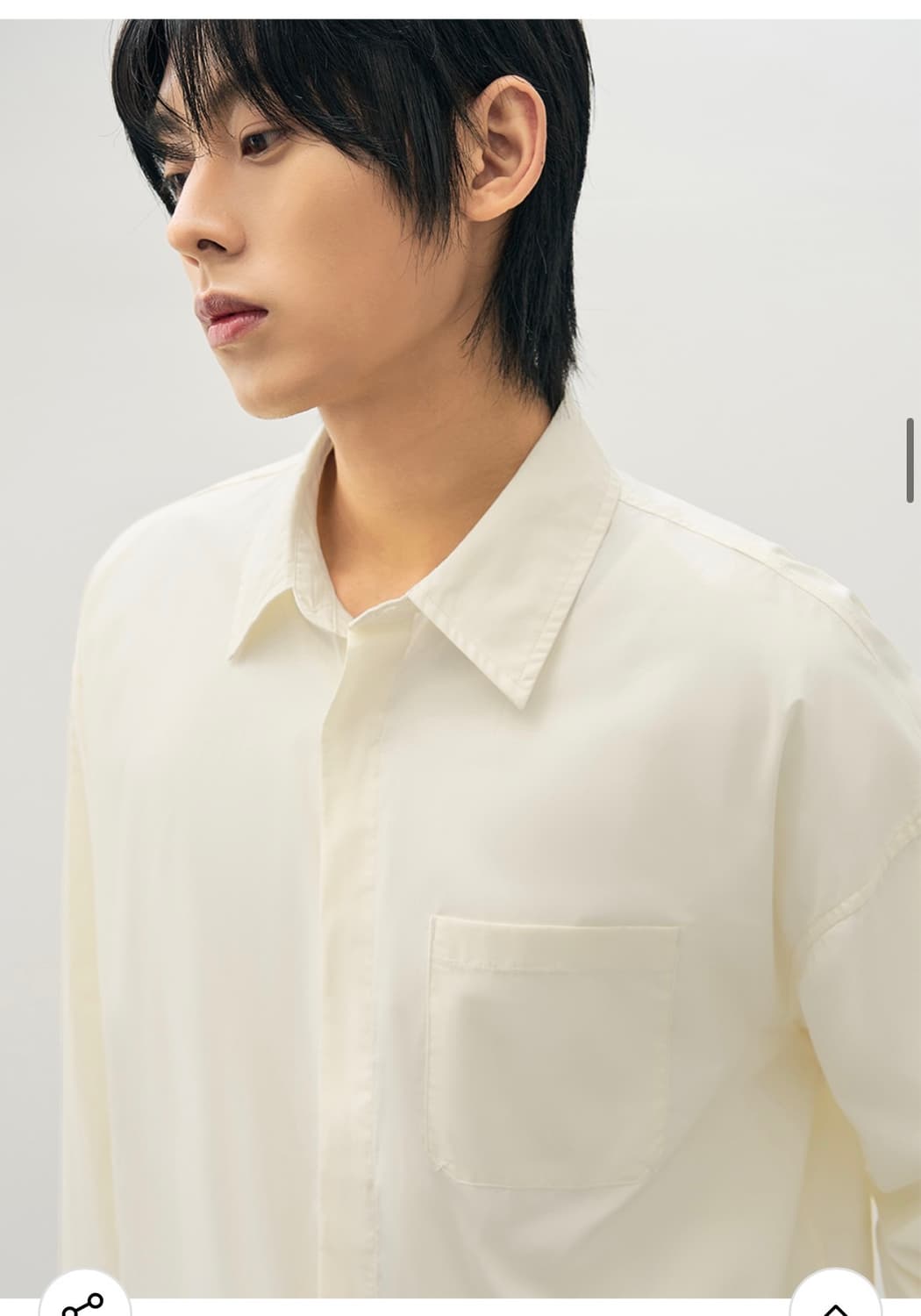 (M) 드로우핏 페이퍼 코튼 오버핏 셔츠 [LEMON] 판매 상품이미지4