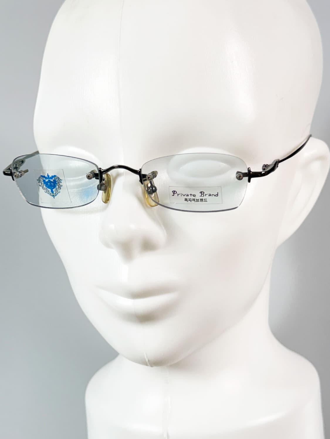 90s PRIVATE BRAND 무테 스퀘어 빈티지 안경 상품이미지8