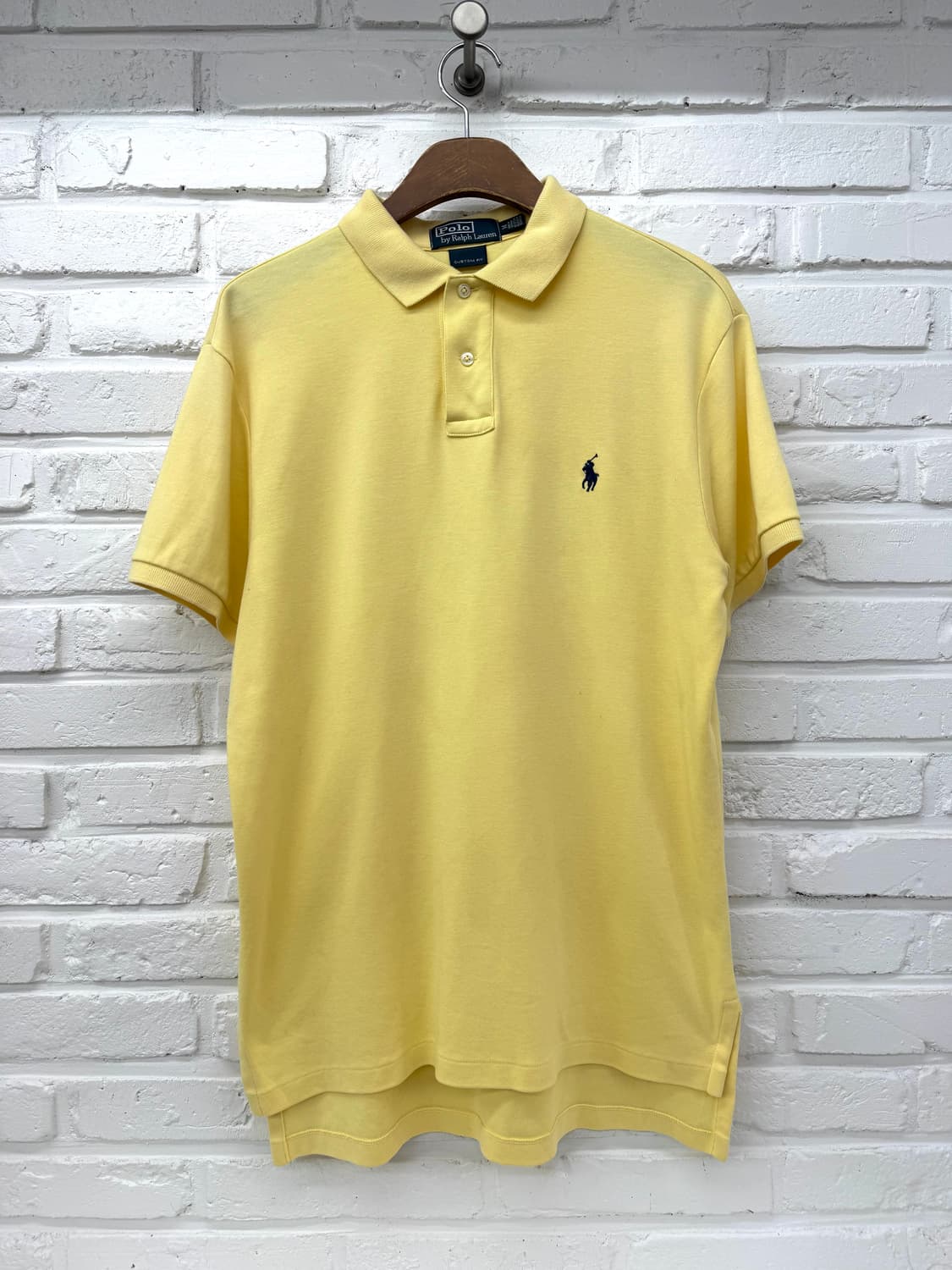폴로 옐로우 커스텀핏 pk 반팔티셔츠  상품이미지3