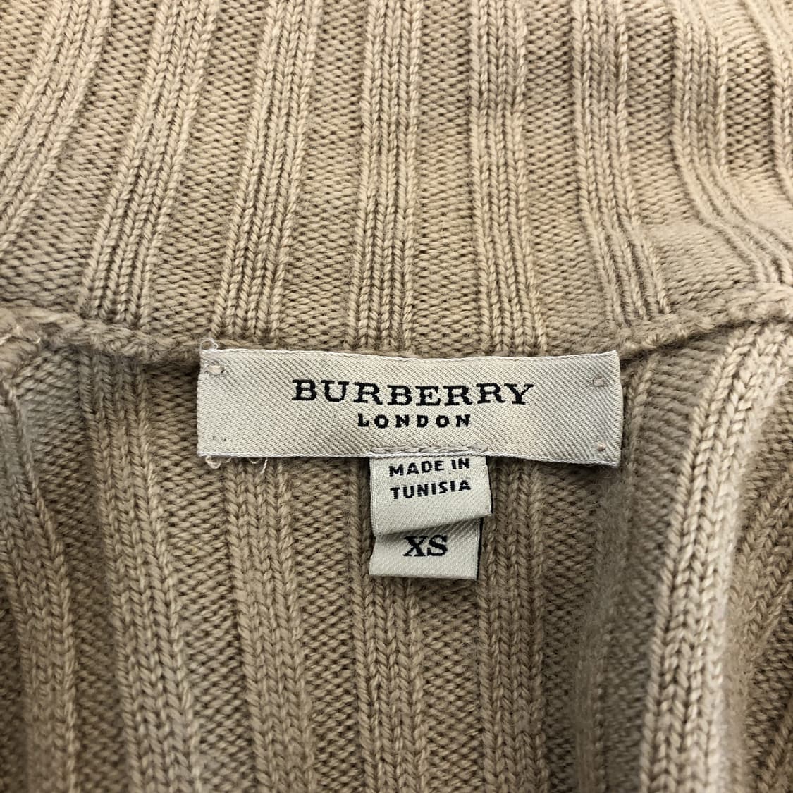 버버리 메리노울 니트집업 XS 상품이미지5