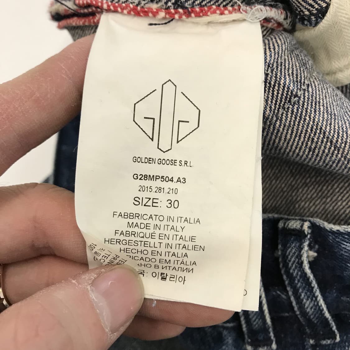 골든구스 이태리 국내판 데님 청바지 [30인치] 상품이미지6