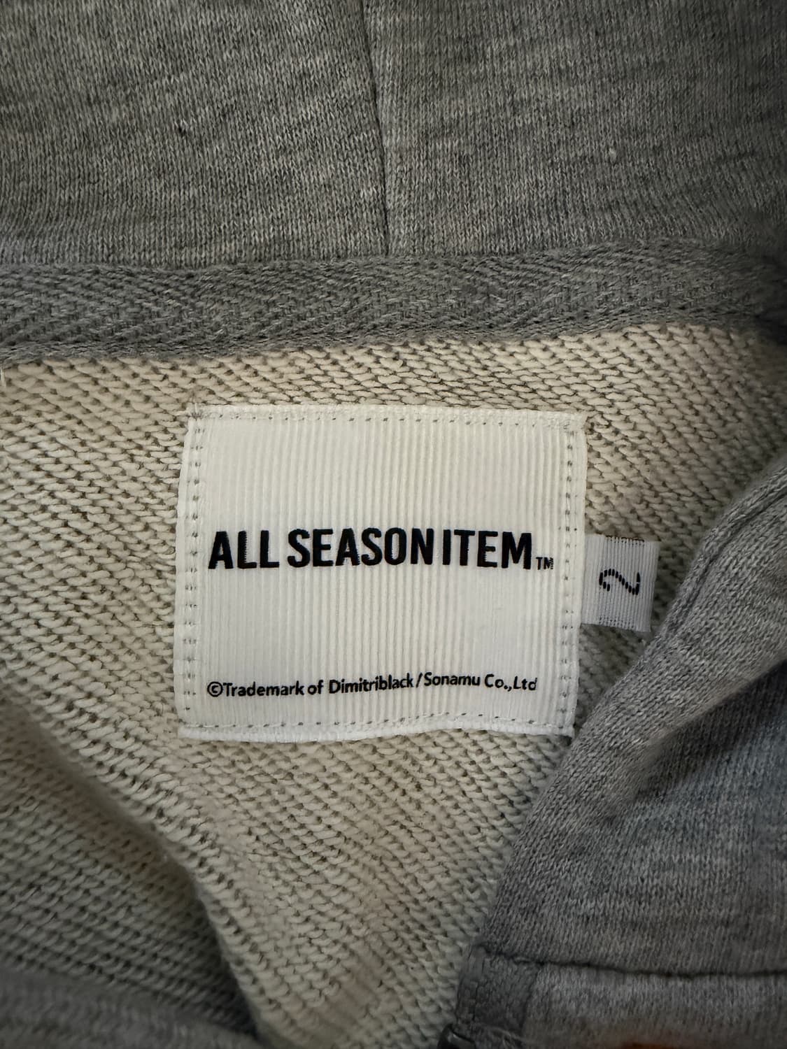 디미트리블랙 ASI 포시즌 에센셜 후드 집업_스웻 멜란지 2(L) 팝니다 상품이미지4