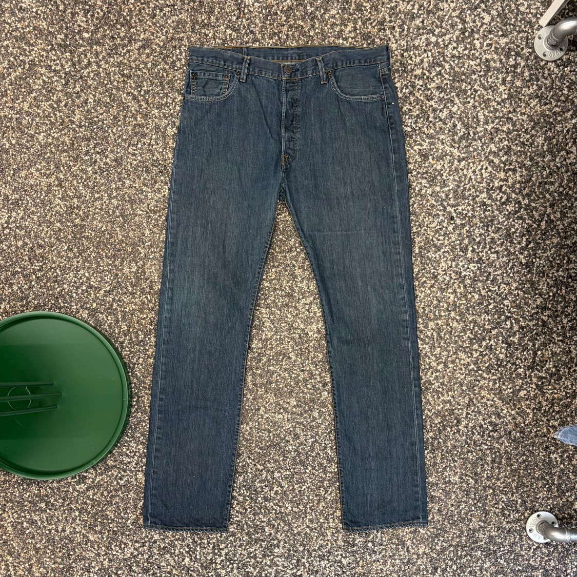 리바이스 501 미디엄 워시 데님 (36) 상품이미지2