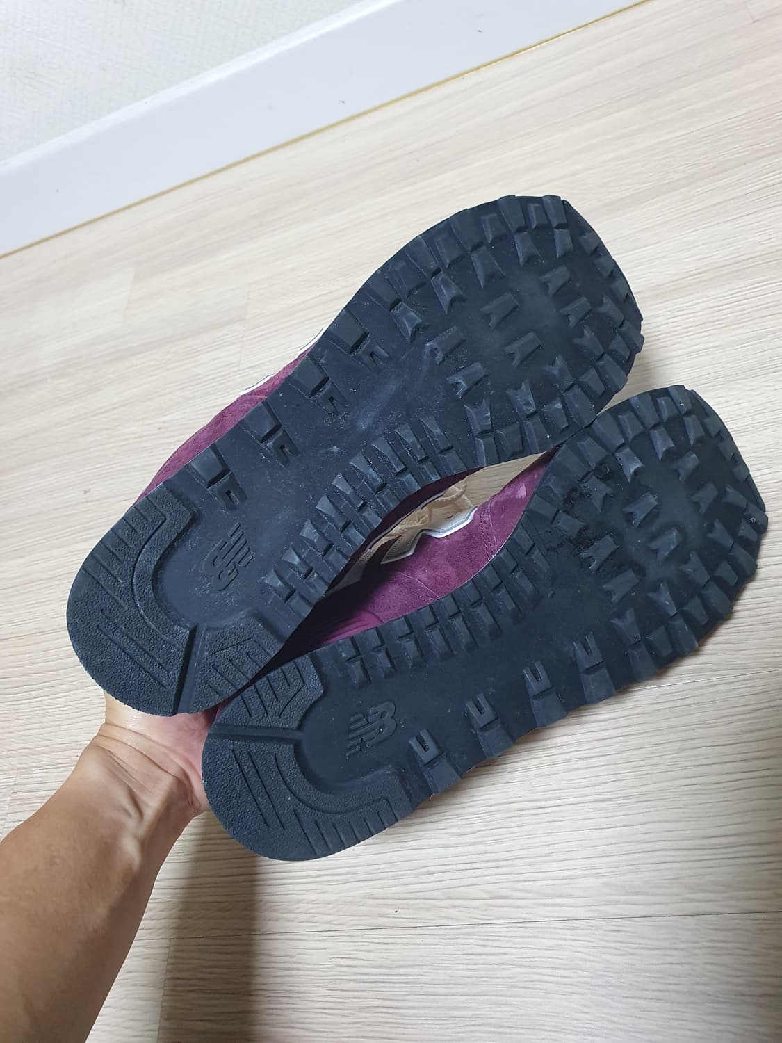 뉴발란스 574 버건디 스웨이드 운동화 270 상품이미지7