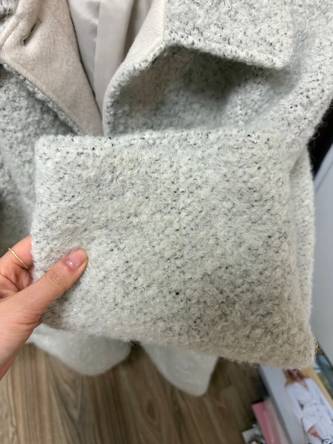 런던플랏 브루클린 울알파카 부클 하프코트 상품이미지9