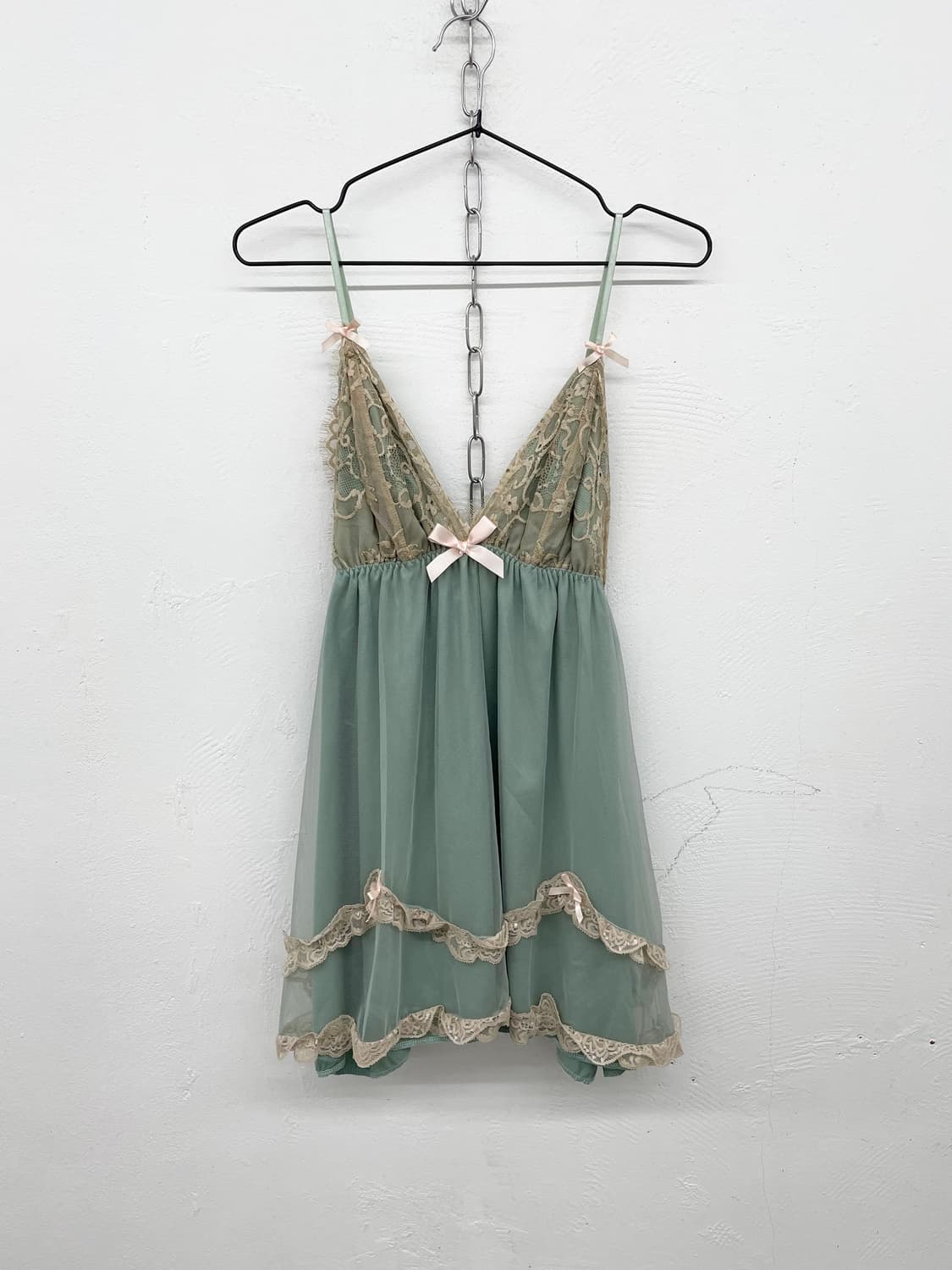 민트 레이스 캉캉 슬립 상품이미지4