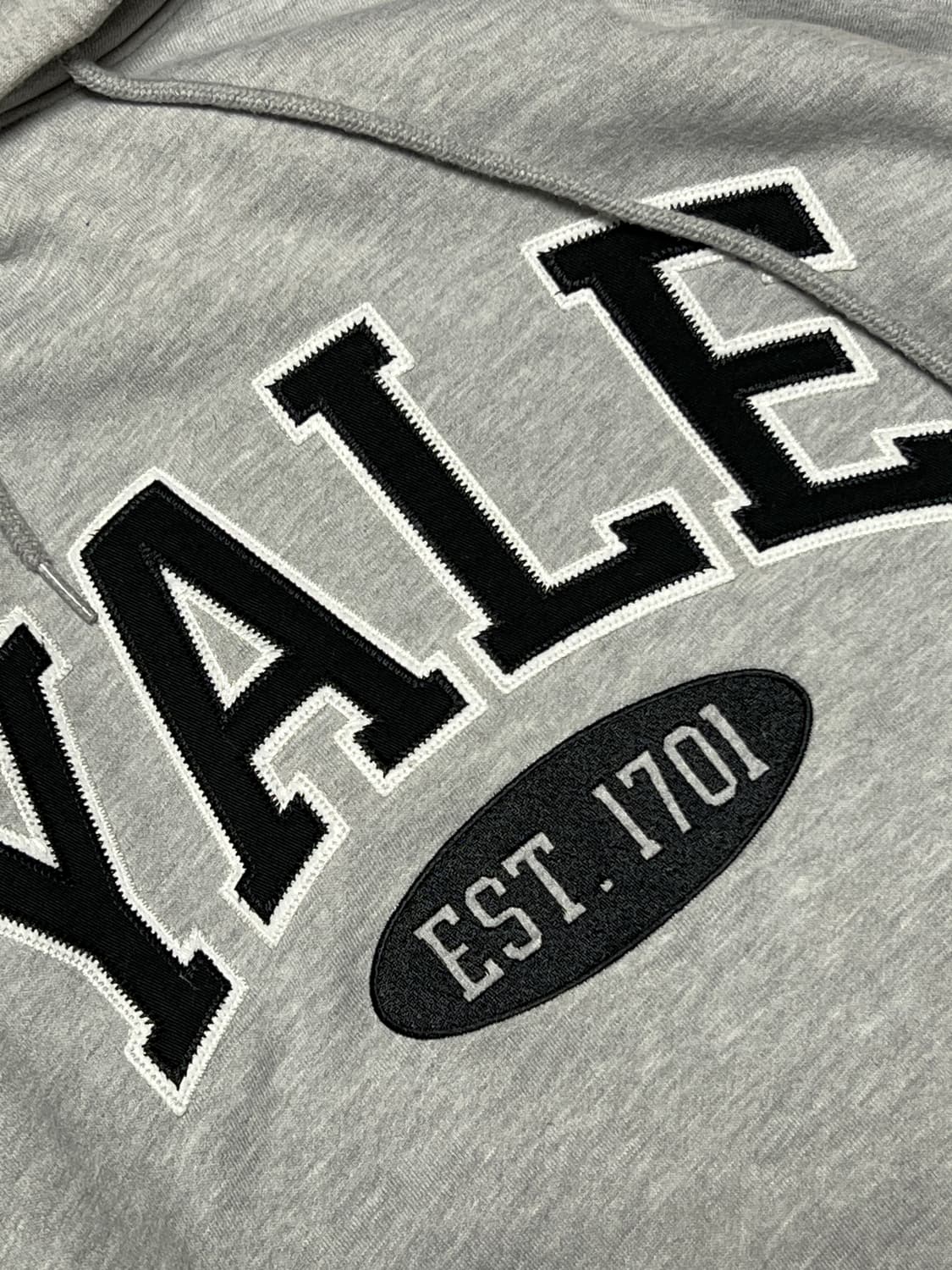 예일 빅로고 후드티 L 그레이 상품이미지3