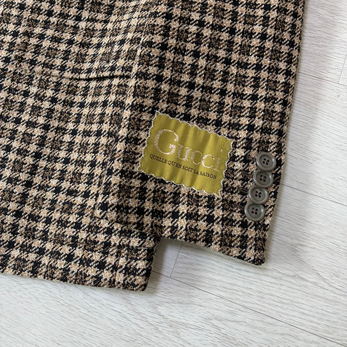 [48] 구찌 체크 울 트위드 블레이저 재킷 상품이미지2