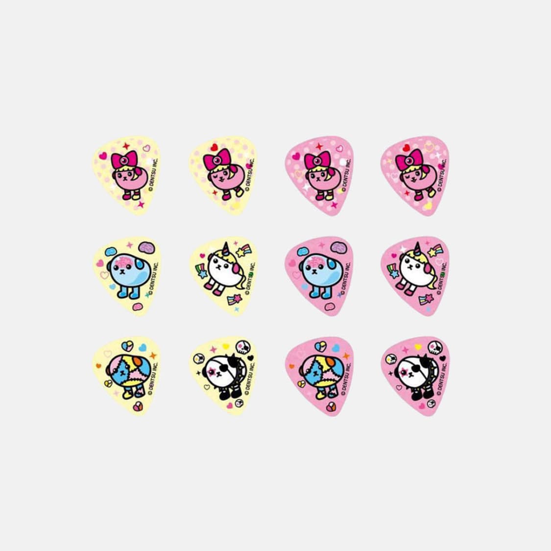 마메시바X캬리파뮤파뮤 기타 피크 세트 상품이미지1