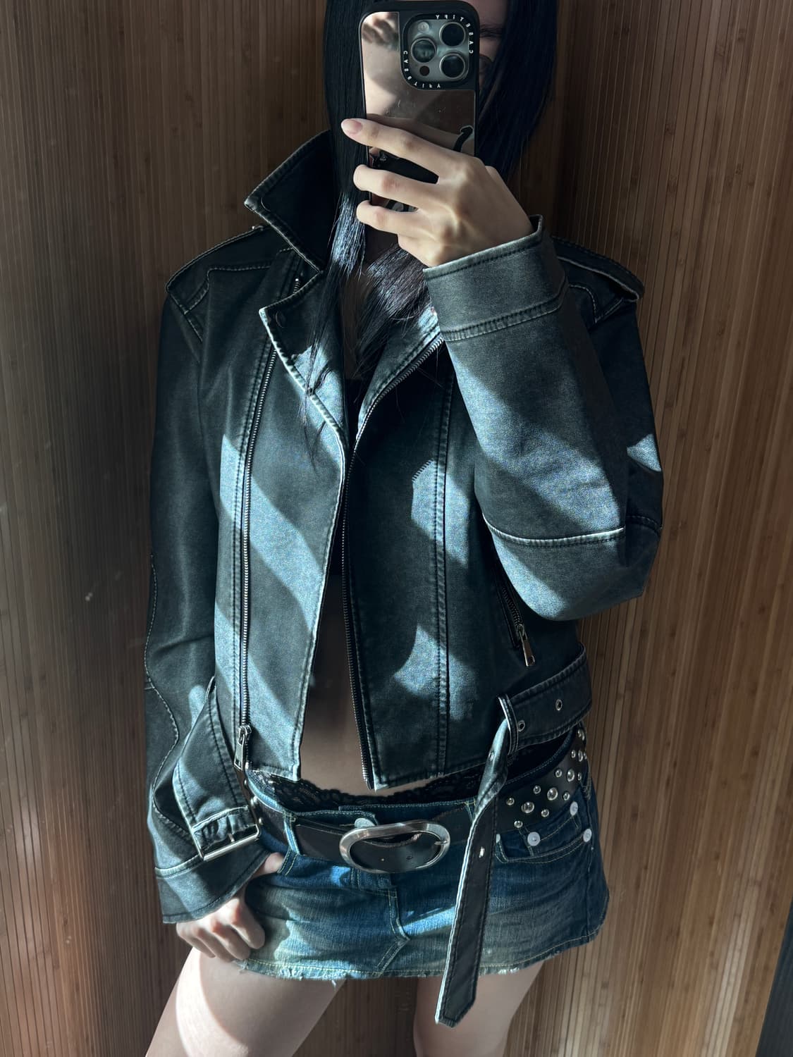 샵사이다 여성 레더 자켓 상품이미지8