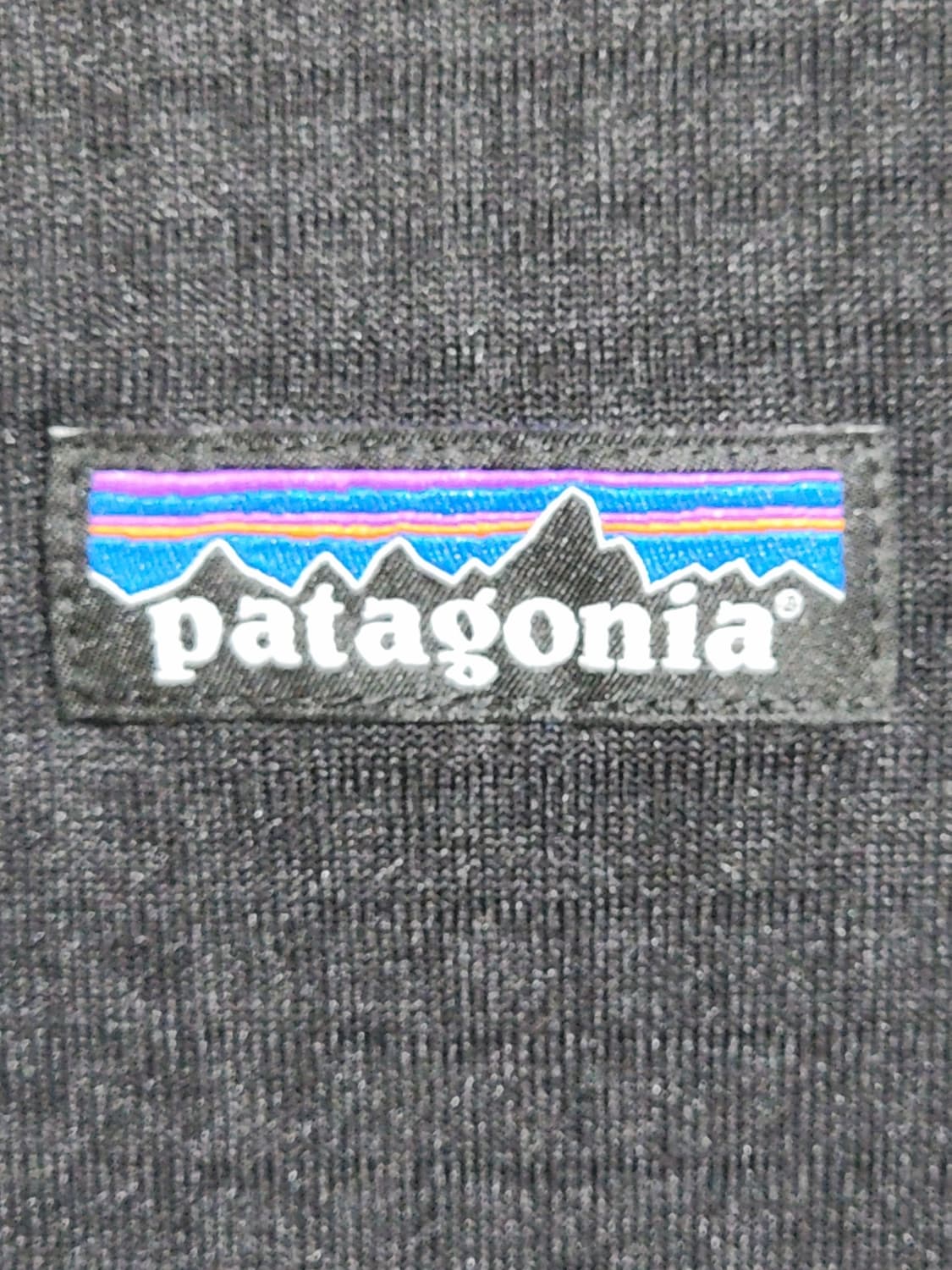 (M) 파타고니아 반집업 티셔츠 블랙 기모 등산복 긴팔티  상품이미지4