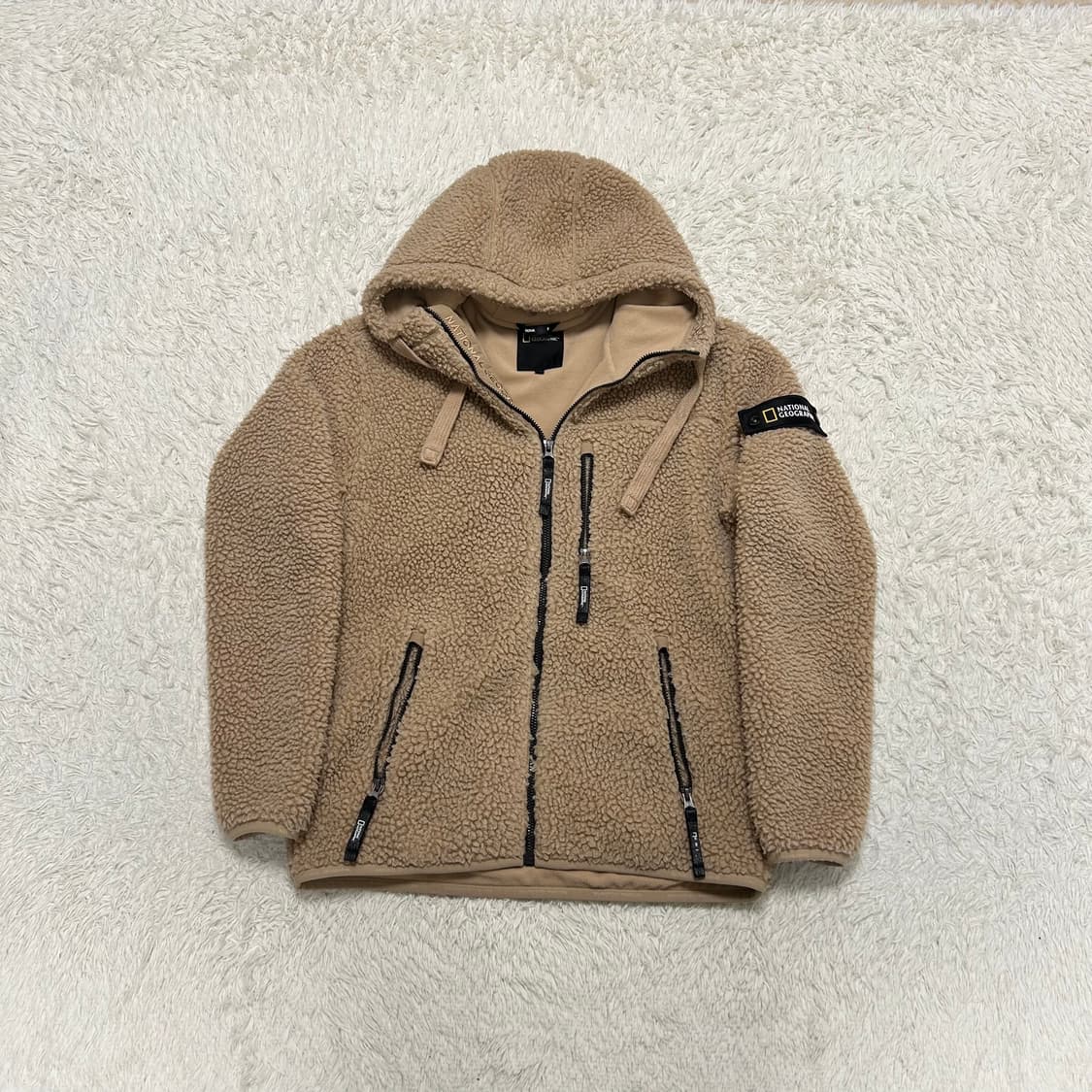 National Geographic Beige Fleece Jacket  상품이미지4
