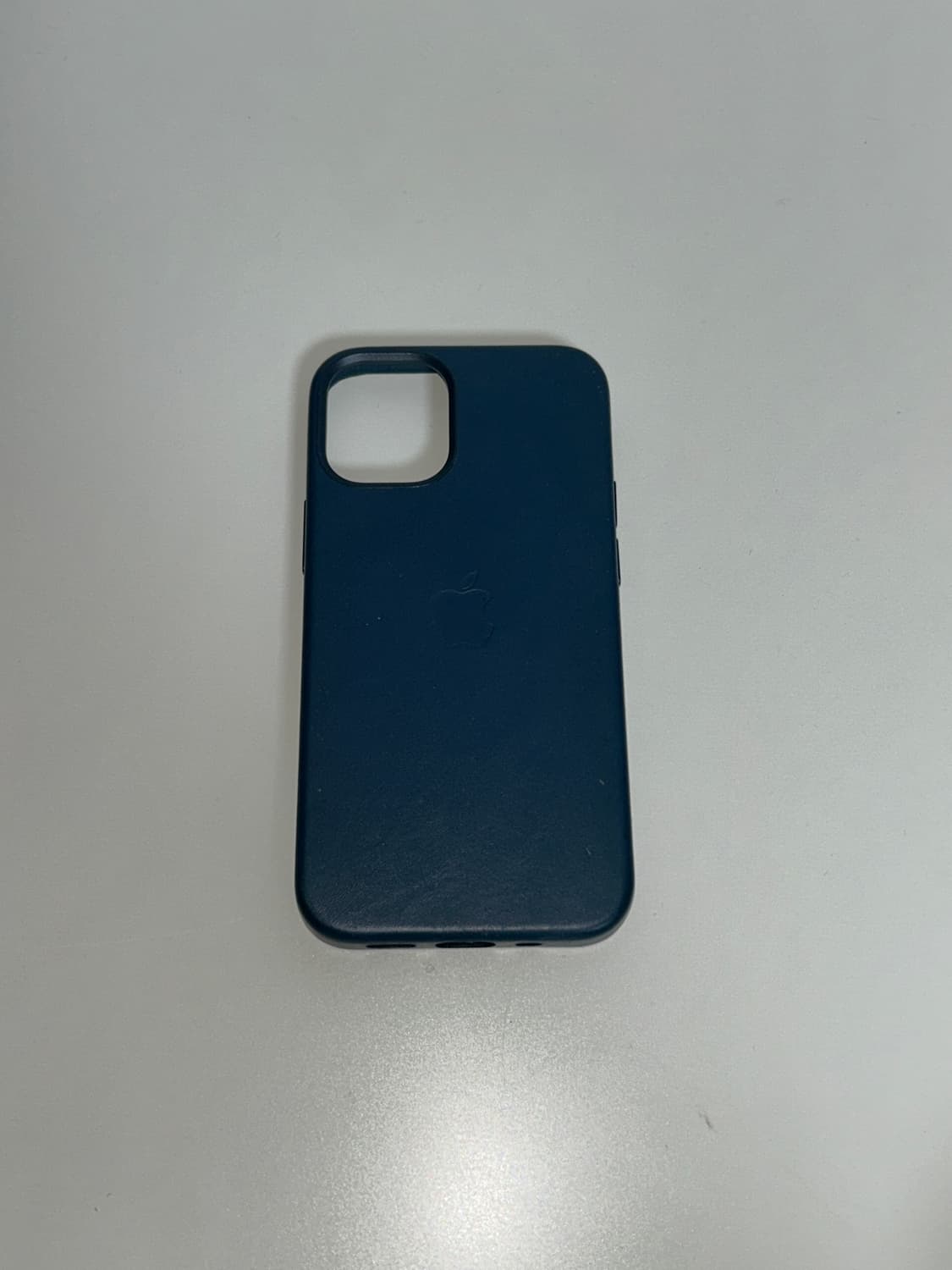 애플 아이폰 12미니 가죽 정품 케이스 네이비 상품이미지3